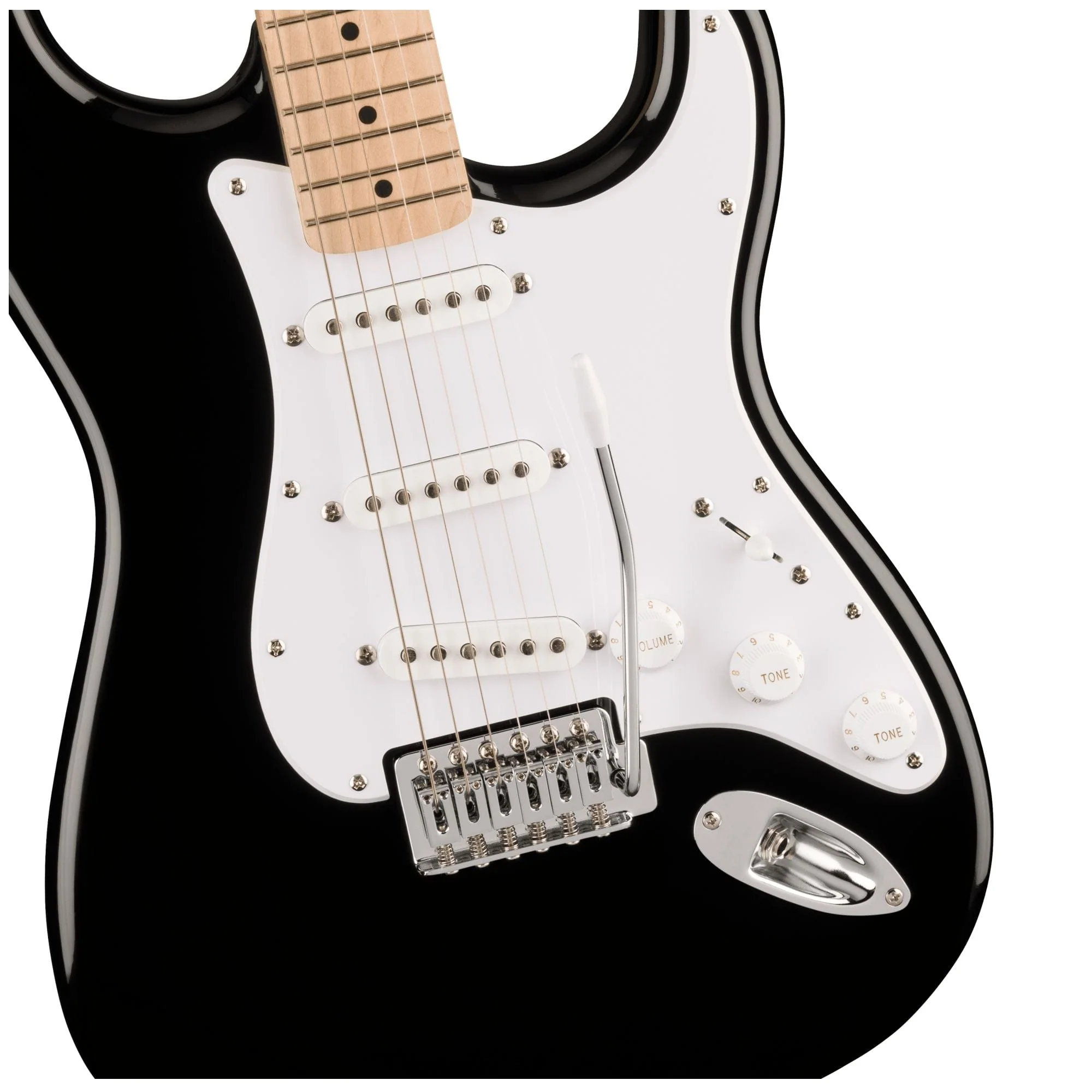 Squier Sonic Stratocaster Maple Black Guitar - Image 3