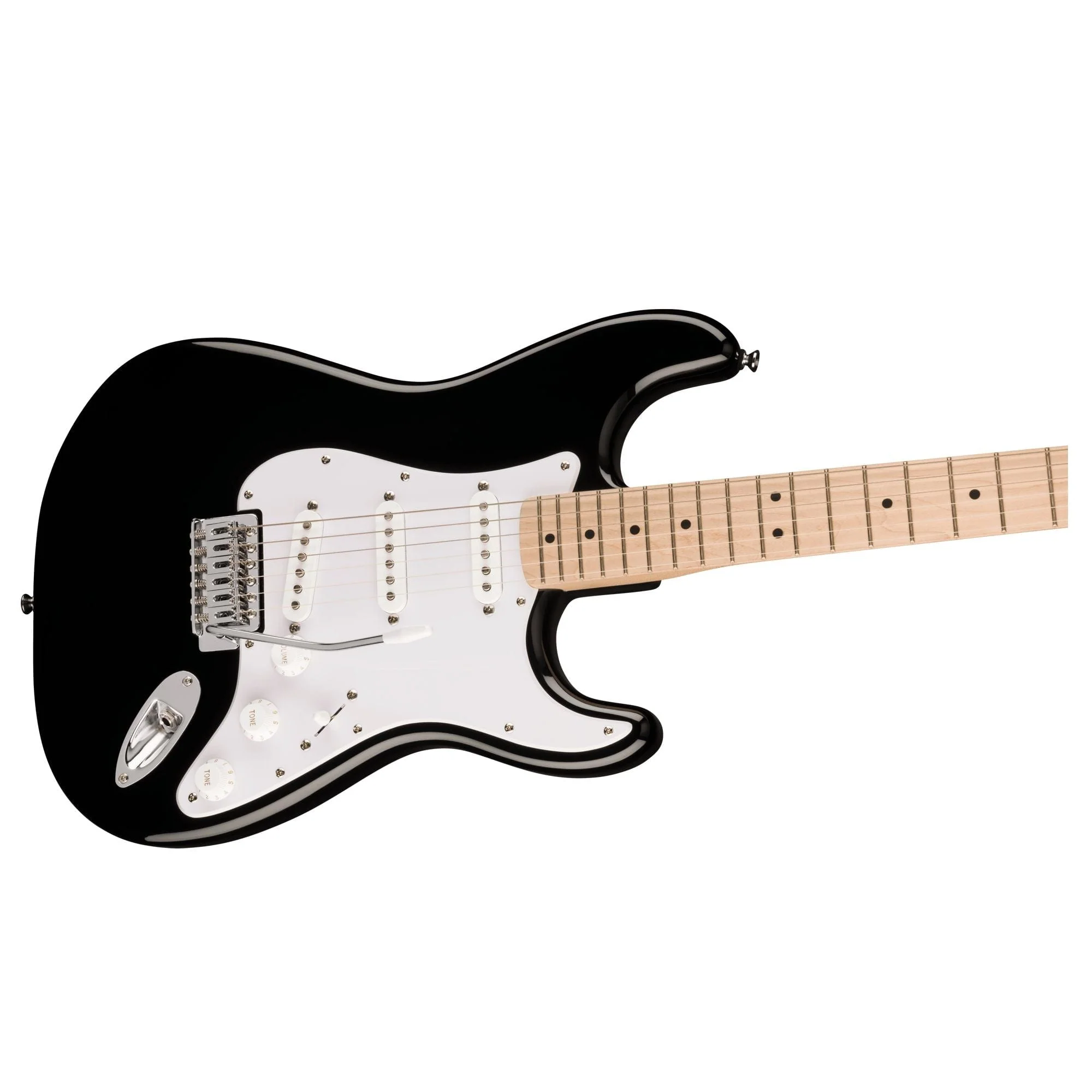 Squier Sonic Stratocaster Maple Black Guitar - Image 4