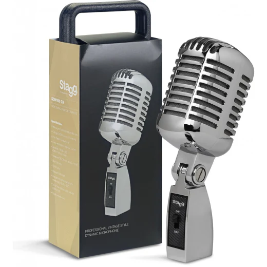 Stagg SDM100 Vintage Style Chrome Microphone