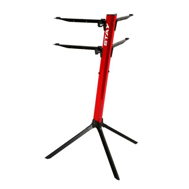 STAY Keyboard Stand SLIM 1100/02 Two Tier With Carry Bag; Red - Image 2