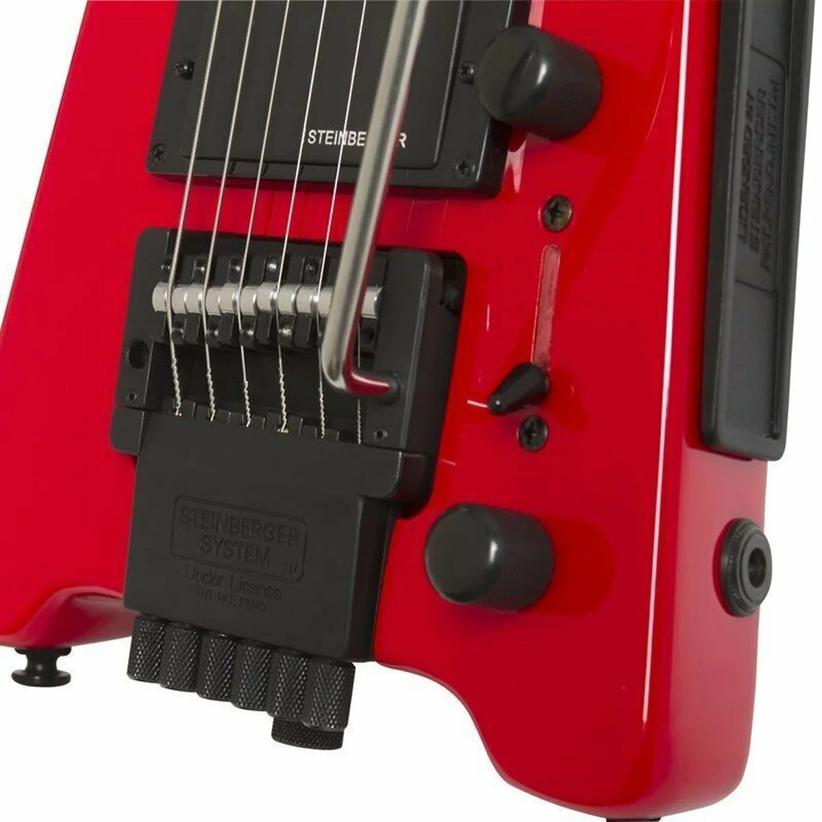 Steinberger Spirit GT-PRO Deluxe (Incl. Gig Bag); Hot Rod Red - Image 4