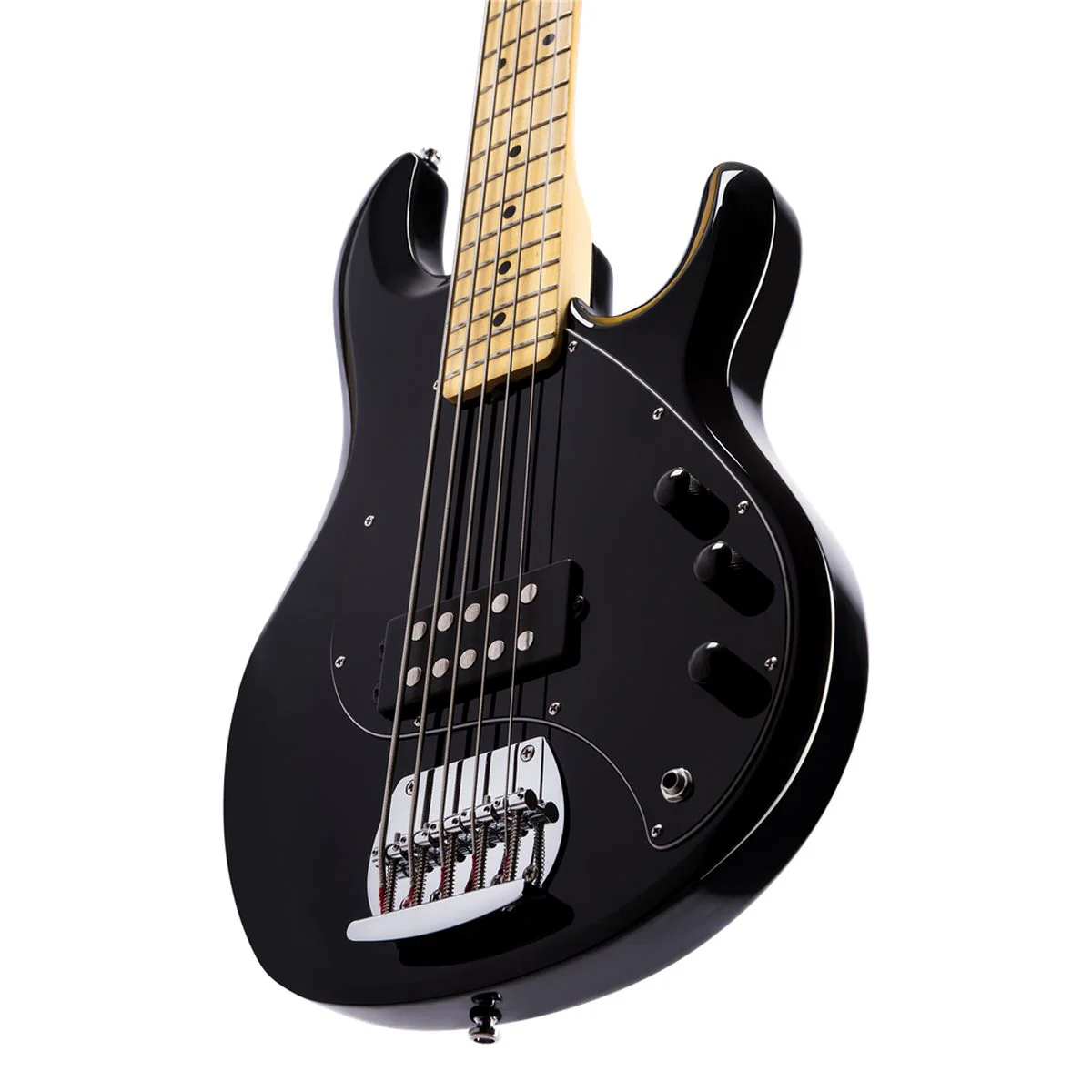 Sterling By Music Man Stingray RAY5 Black 5 String Bass - Image 3