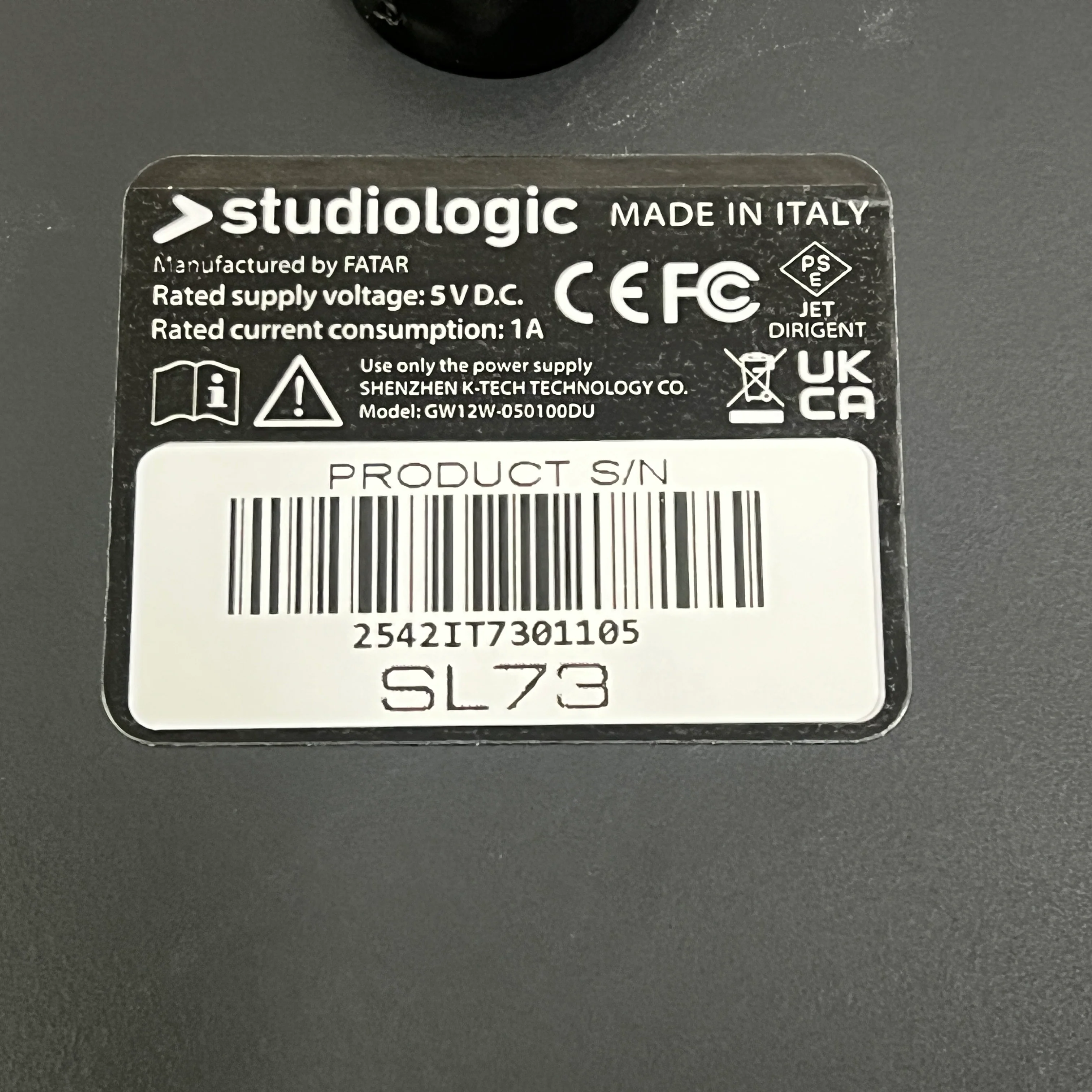 Studiologic SL73 MIDI Controller Keyboard; Serial No: 2542IT7301105 | Second Hand - Image 14