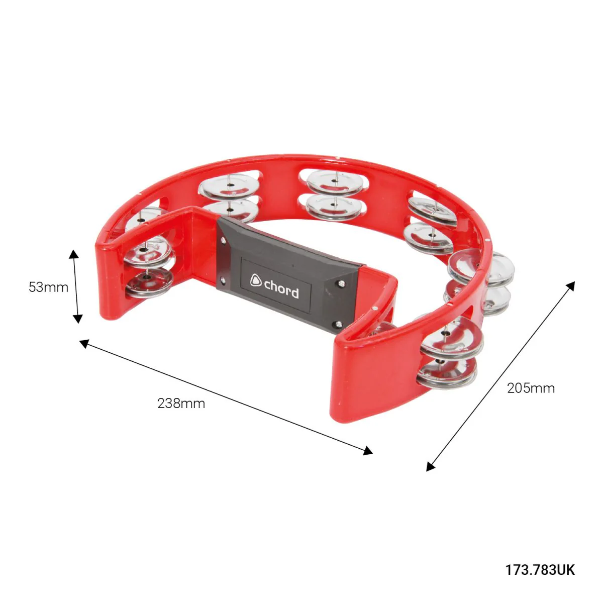 Tambourine - Single D | Red - Image 2