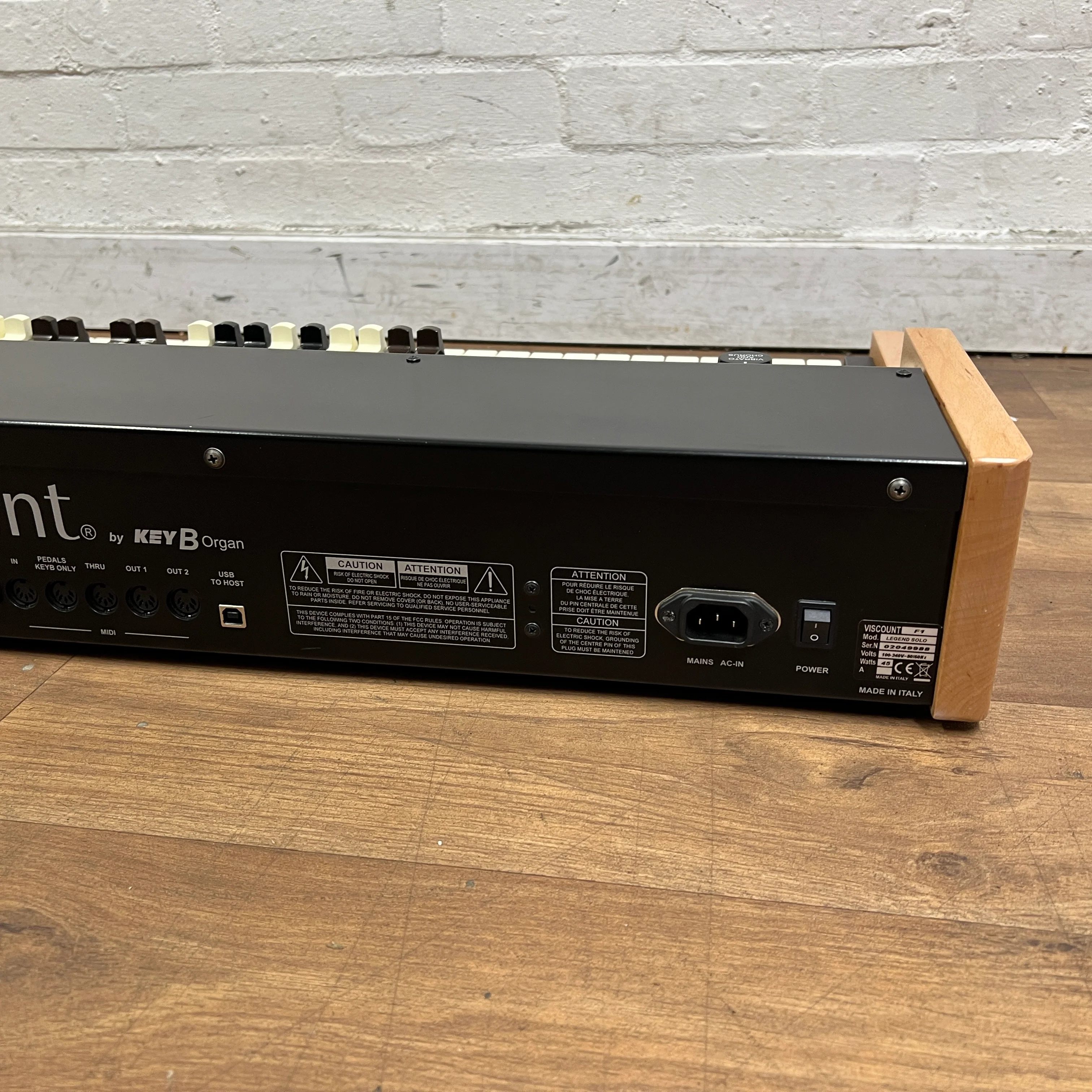 Viscount Legend Solo Keyboard Organ; Serial No: 2049988 | Second Hand - Image 9