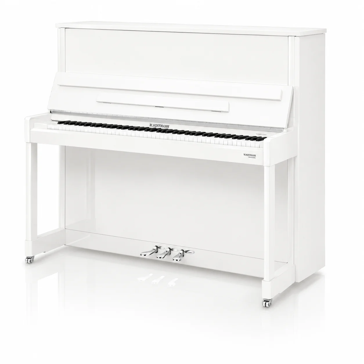 W. Hoffmann Professional P126 Upright Piano in Polished White