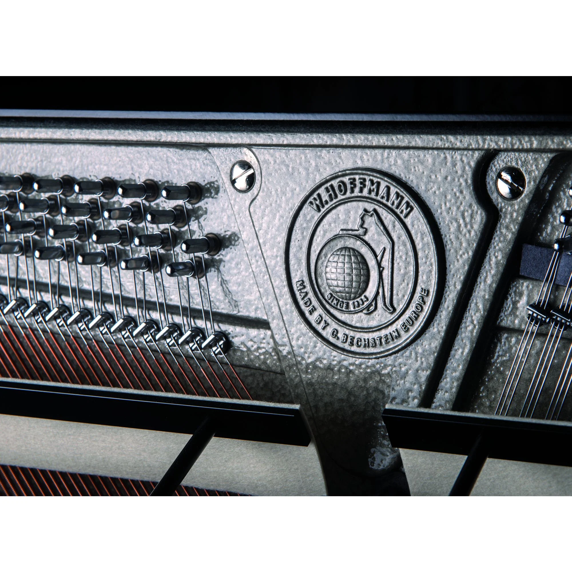 W. Hoffmann Professional P114 Upright Piano in Polished White - Image 2