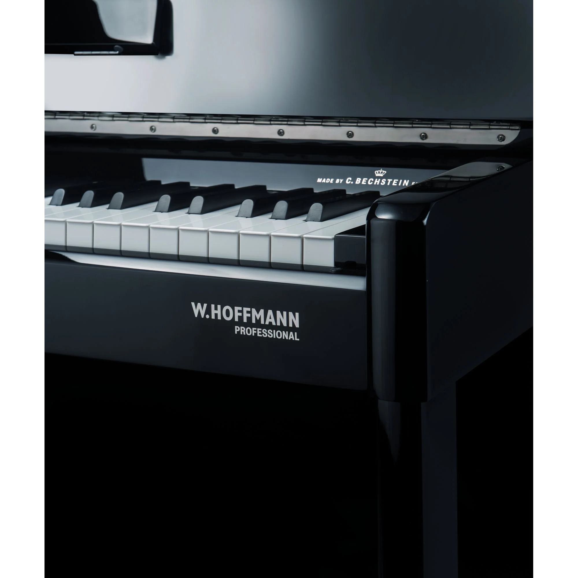 W. Hoffmann Professional P120 Upright Piano in Polished Ebony - Image 5