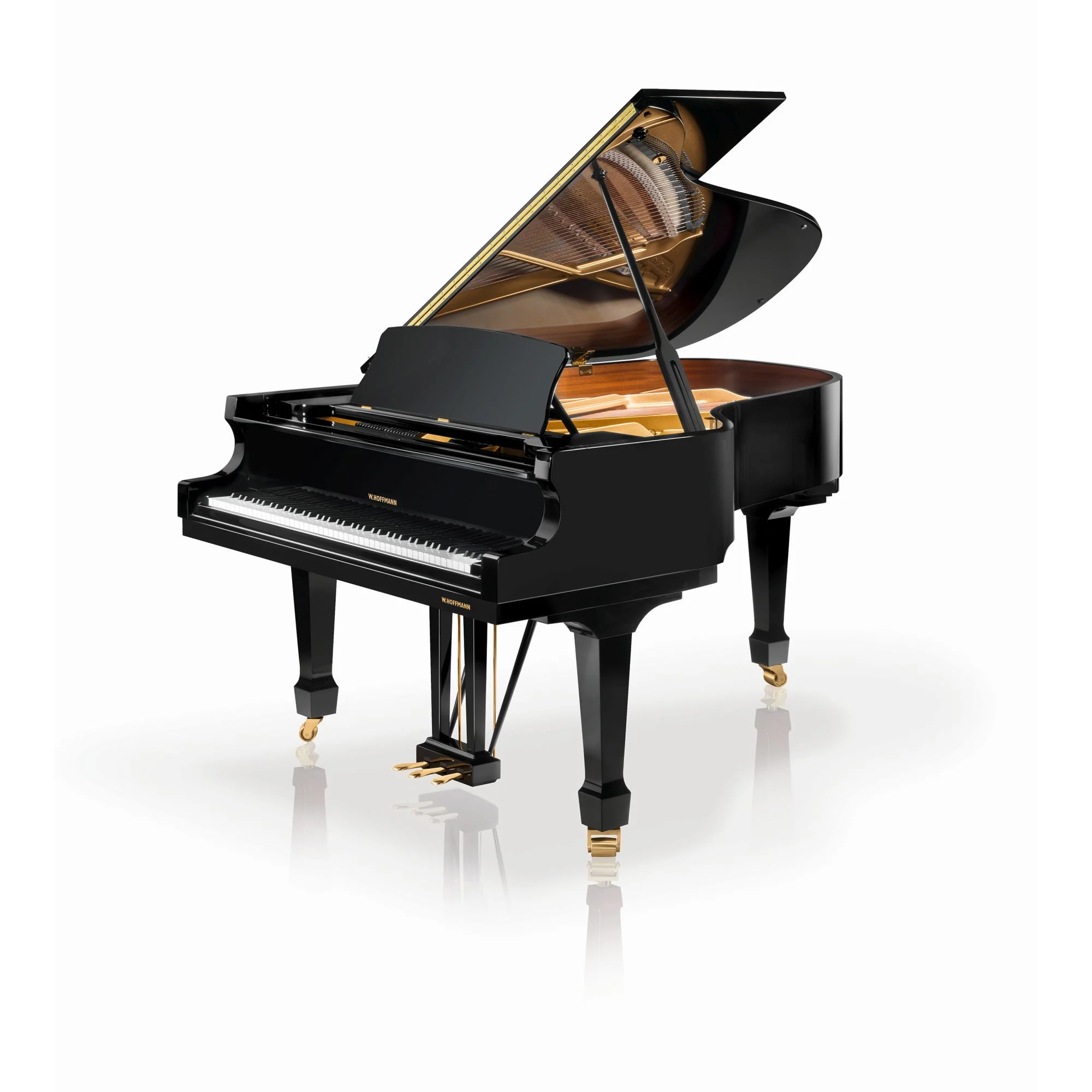 W. Hoffmann Professional P188 Grand Piano in Polished Ebony - Image 3
