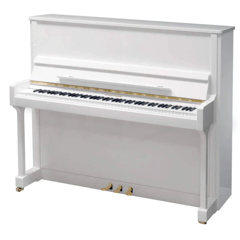 W. Hoffmann Tradition T122 Upright Piano in Polished White