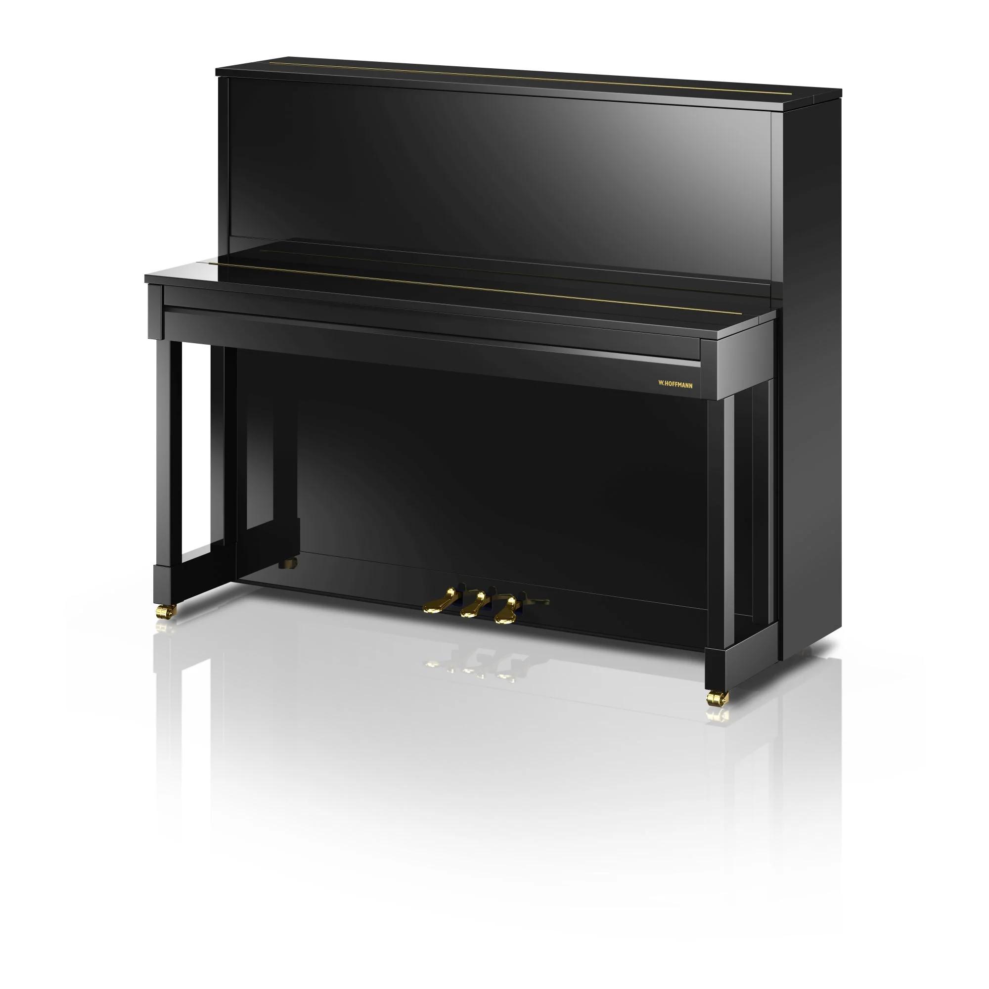 W. Hoffmann Vision V6 Upright Piano in Polished Ebony - Image 2