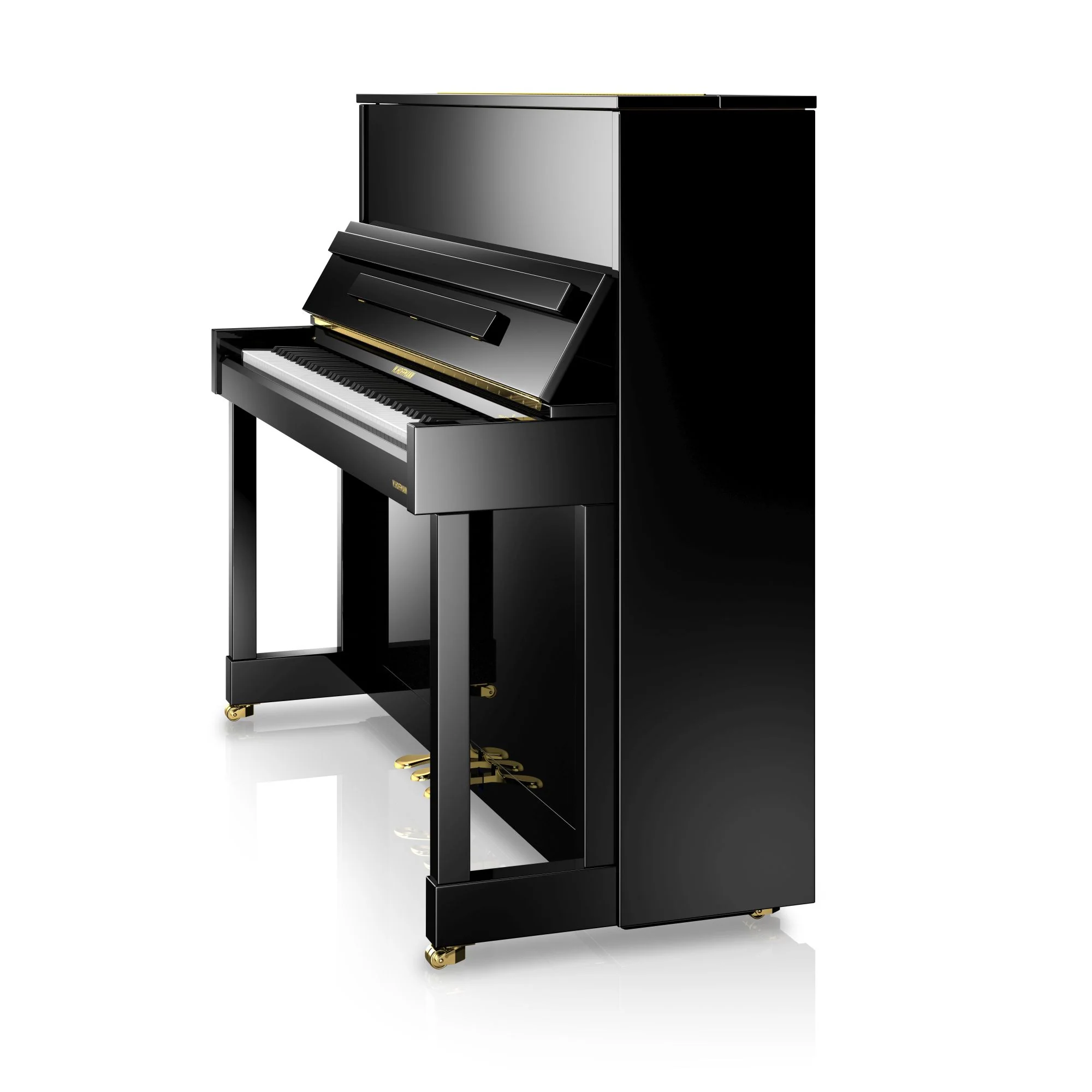 W. Hoffmann Vision V6 Upright Piano in Polished Ebony - Image 4