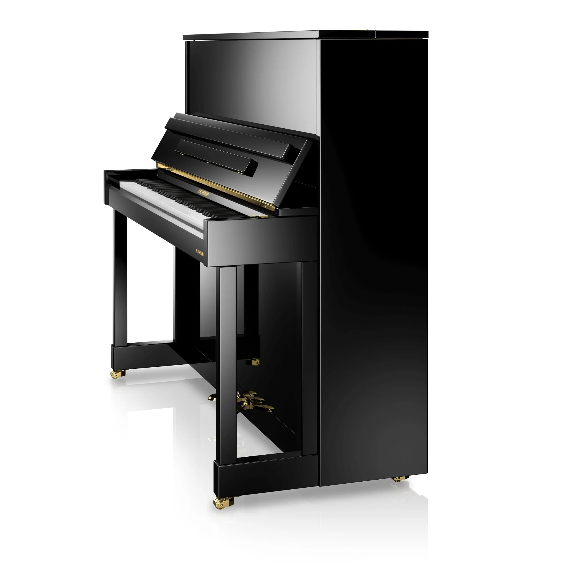 W. Hoffmann Vision V8 Upright Piano in Polished Ebony - Image 4
