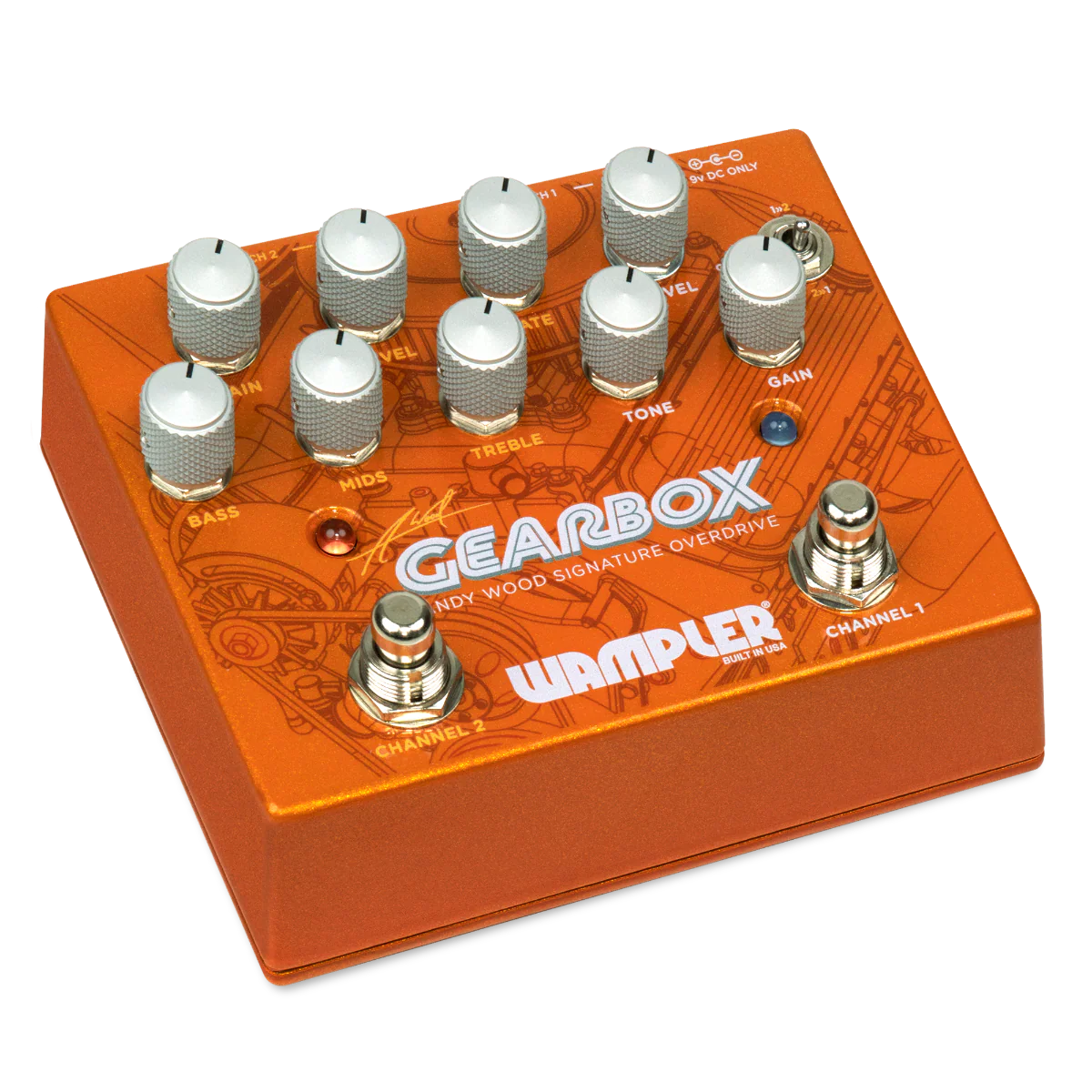 Wampler Gearbox Andy Wood Signature Overdrive Effects Pedal - Image 2