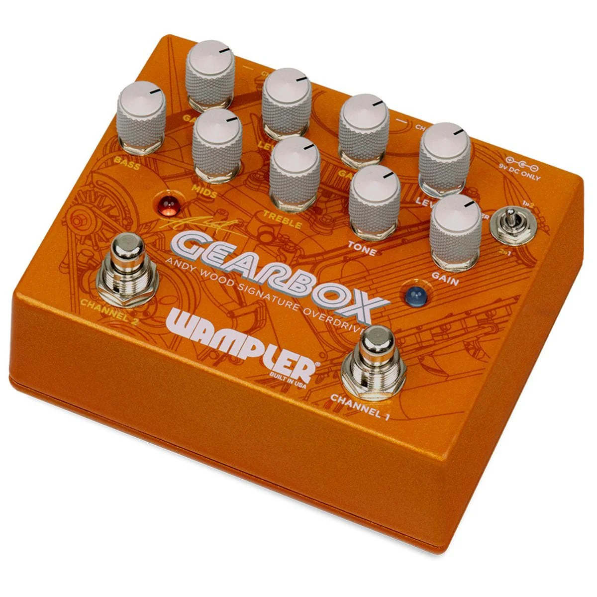 Wampler Gearbox Andy Wood Signature Overdrive Effects Pedal - Image 3