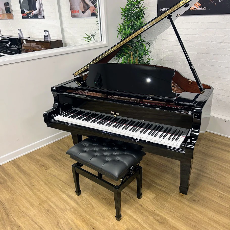 Weber W150 Grand Piano in Polished Ebony: Serial No: TG0024577 | Second Hand - Image 6