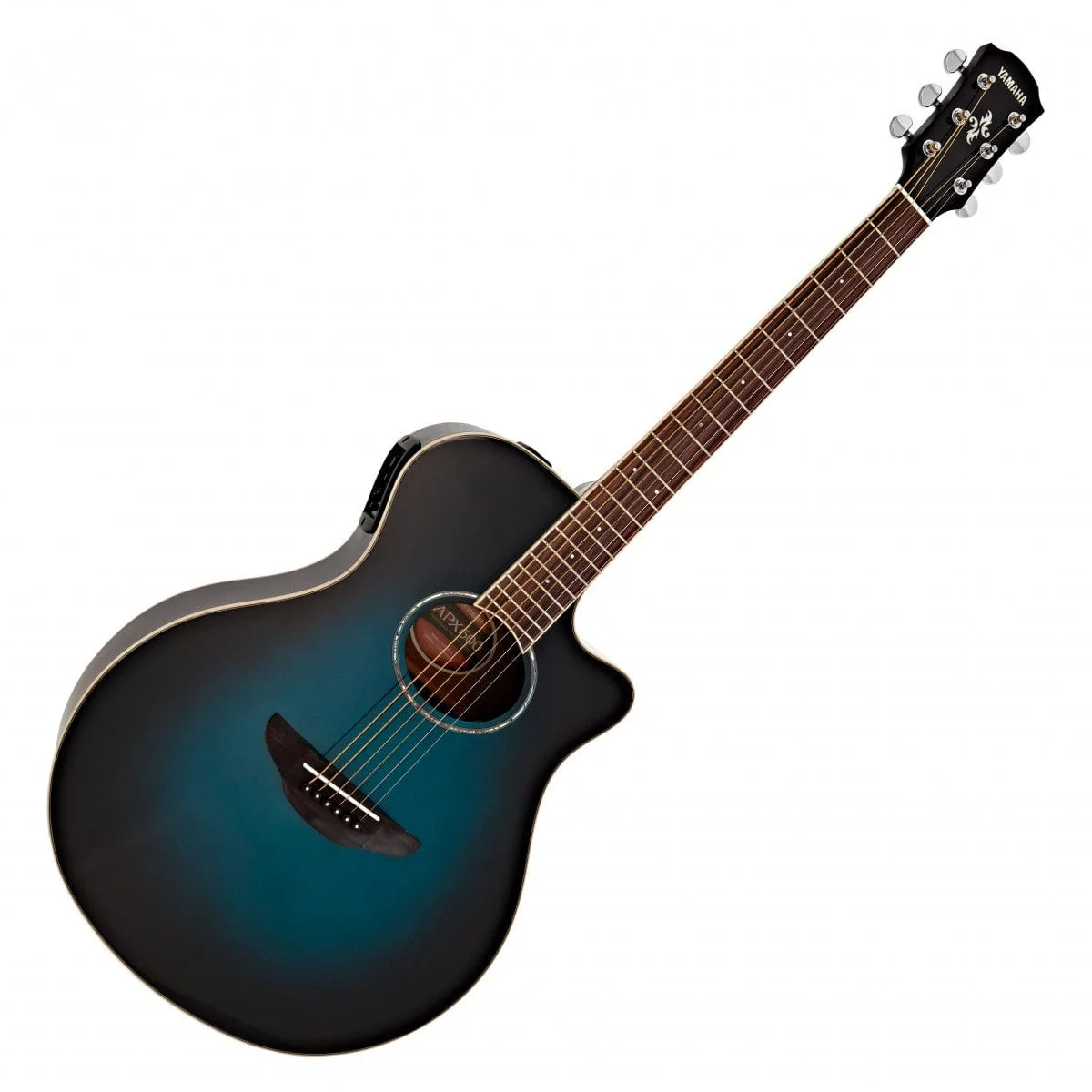 Yamaha APX600OBB Electro Acoustic Guitar Oriental Blue Burst - Image 2