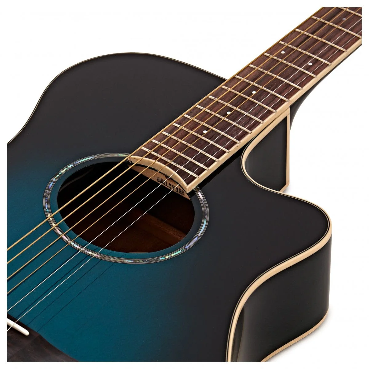 Yamaha APX600OBB Electro Acoustic Guitar Oriental Blue Burst - Image 6