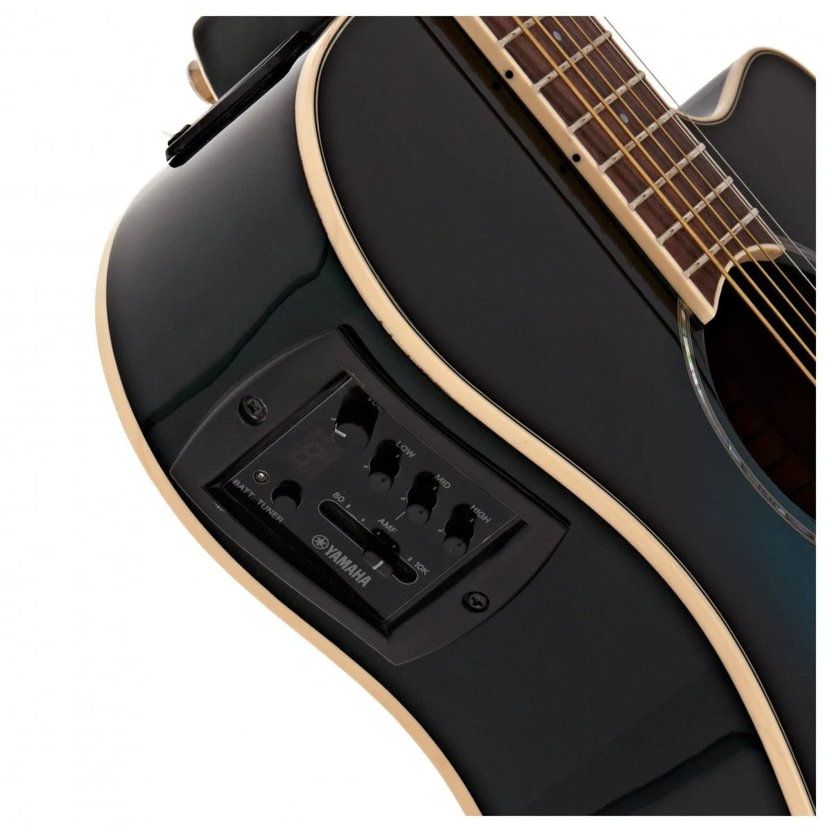 Yamaha APX600OBB Electro Acoustic Guitar Oriental Blue Burst - Image 7
