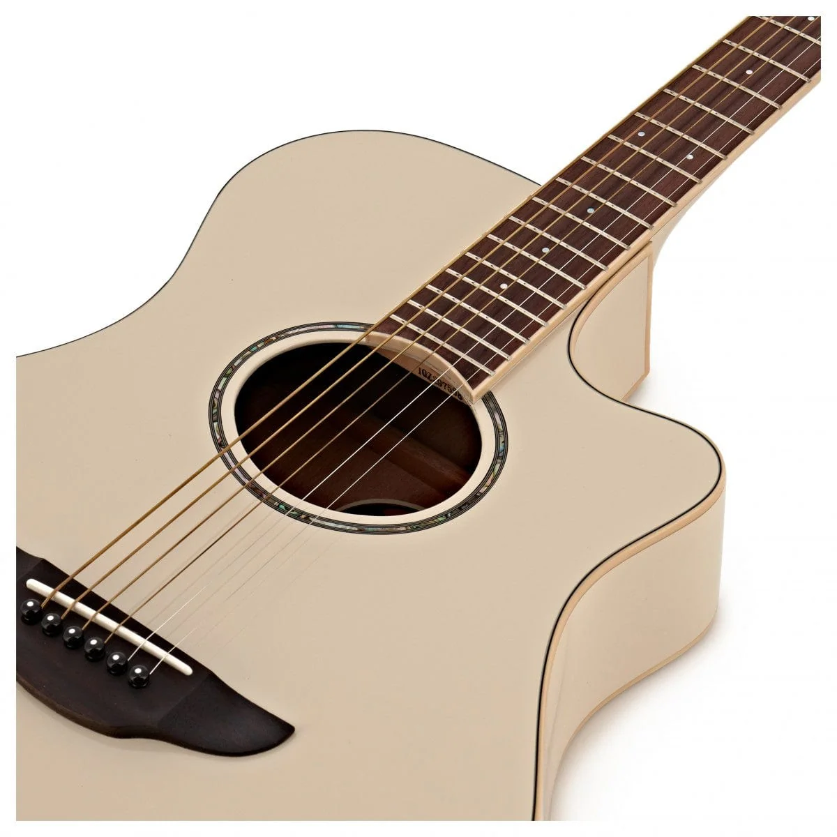 Yamaha APX600VW Electro Acoustic Guitar Vintage White - Image 6