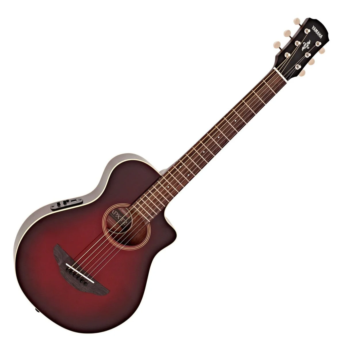 Yamaha APXT2 Electro Acoustic Guitar Dark Red Burst - Image 2