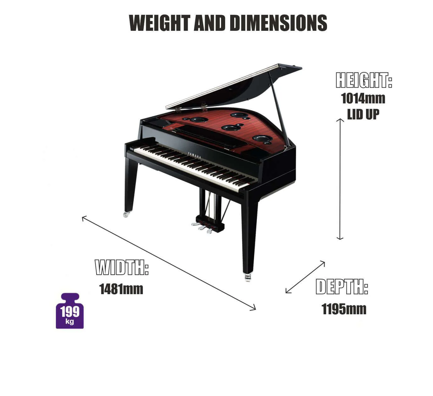 Yamaha AvantGrand N3x Hybrid Grand Piano - Image 4