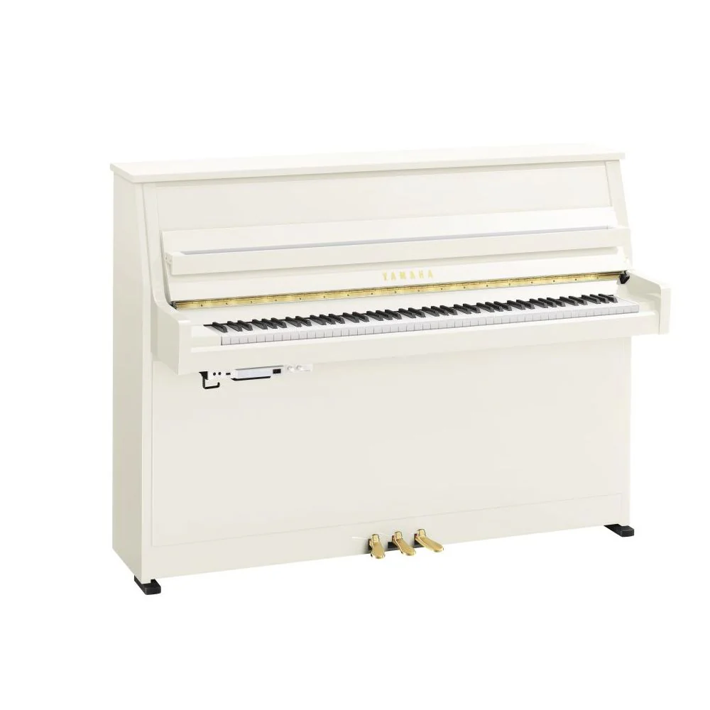 Yamaha B10 TC3 TransAcoustic Upright Piano; Polished White