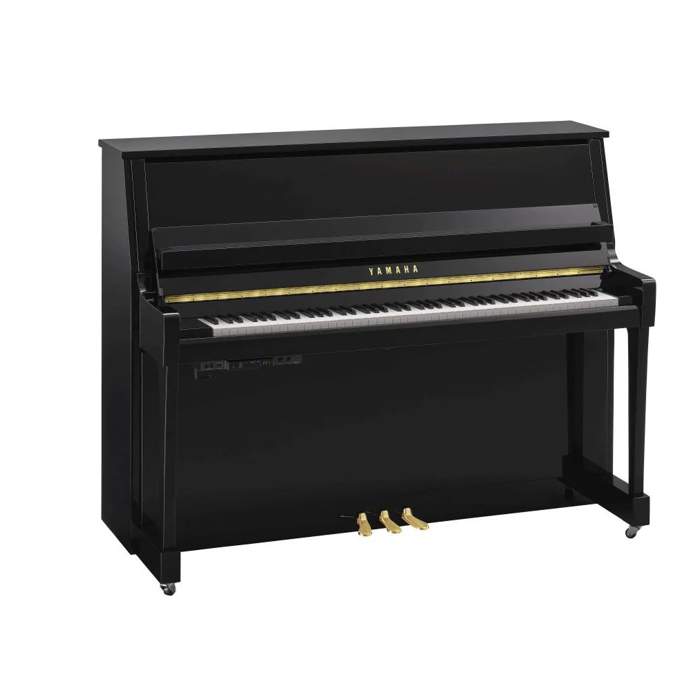 Yamaha B20 TC3 TransAcoustic Upright Piano; Polished Ebony