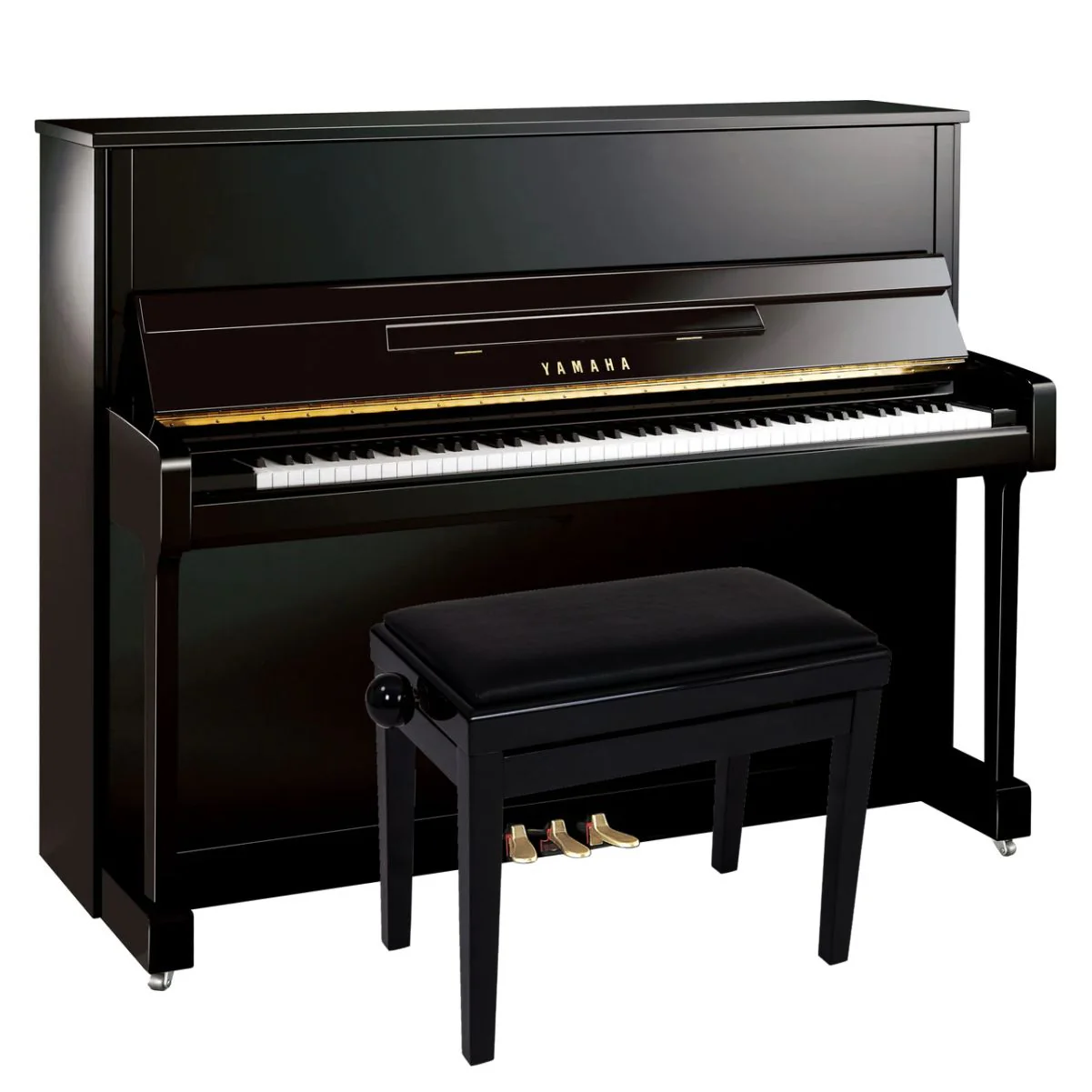 Yamaha B3 Upright Piano; Polished Ebony - Image 10
