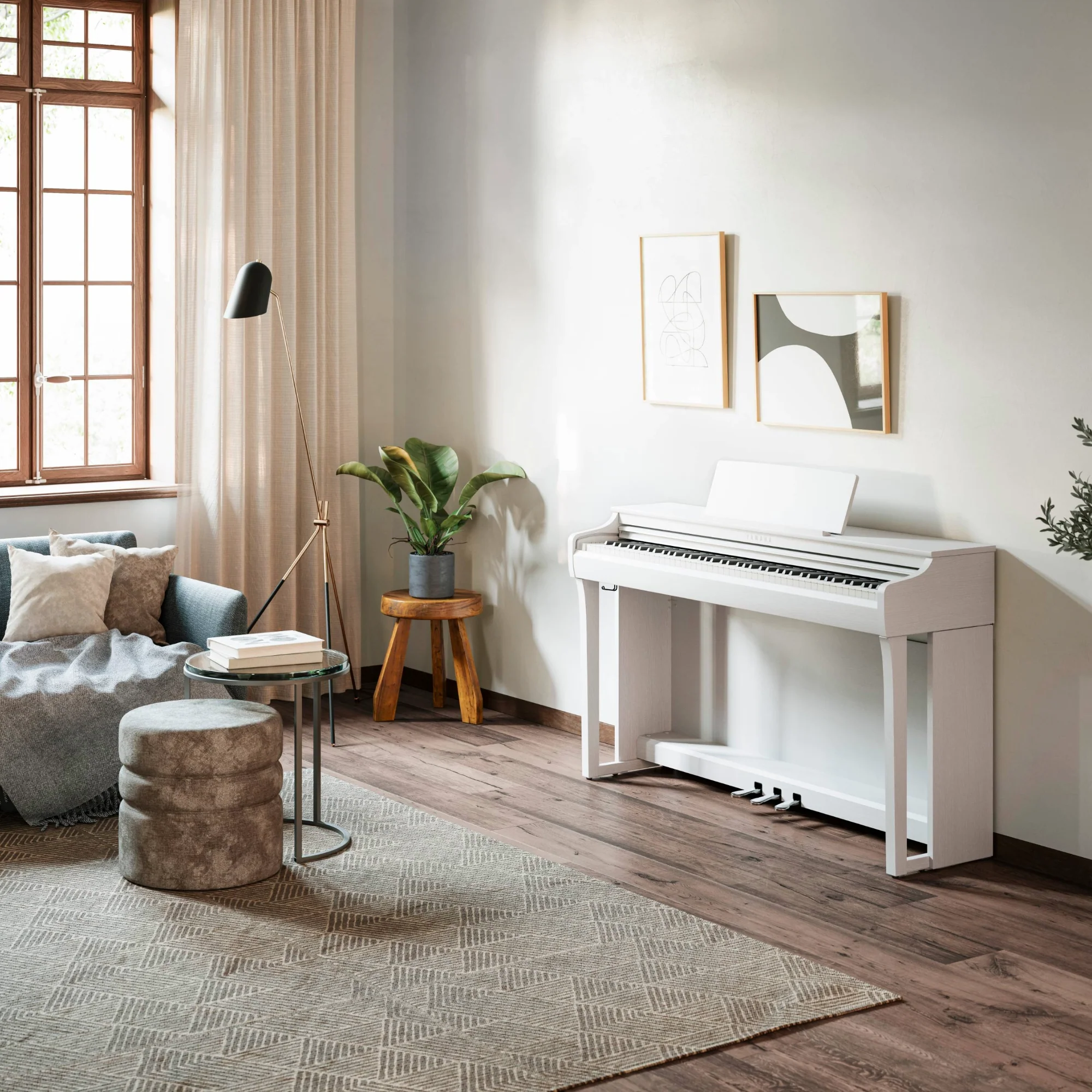 Yamaha CLP825WH White Value Package - Image 2