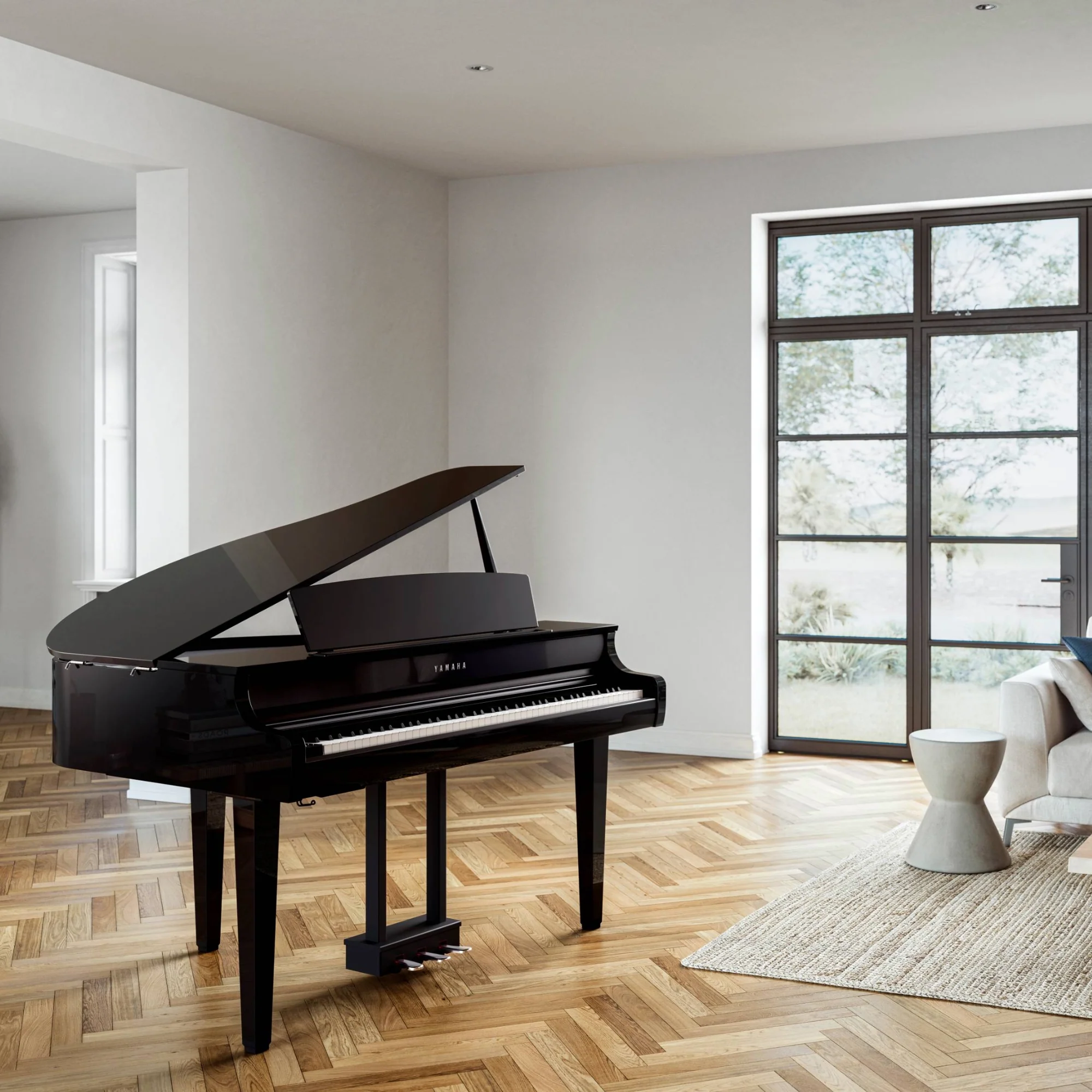 Yamaha CLP865GP Polished Ebony Concert Package - Image 2
