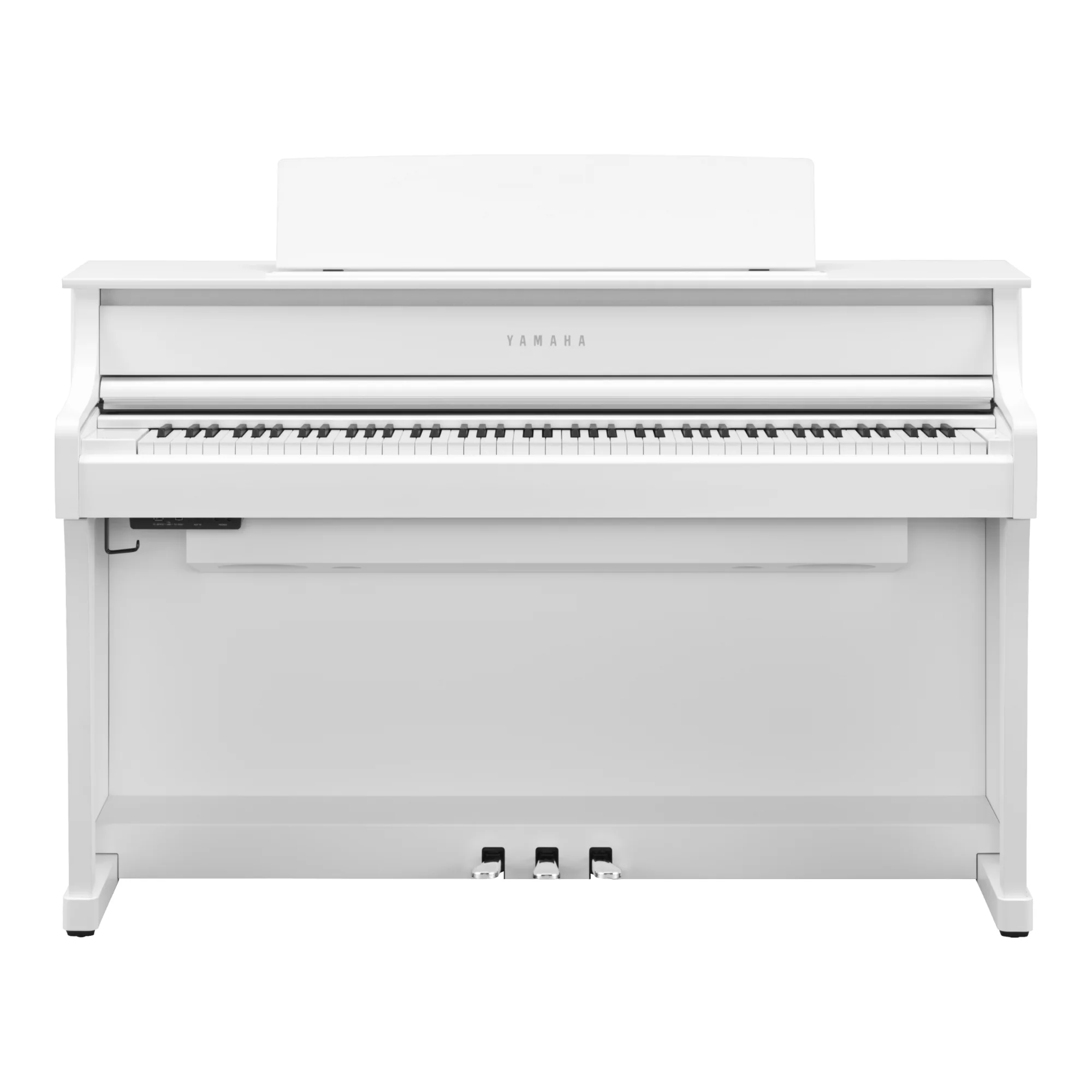 Yamaha CLP875WH Clavinova Digital Piano; Satin White - Image 3