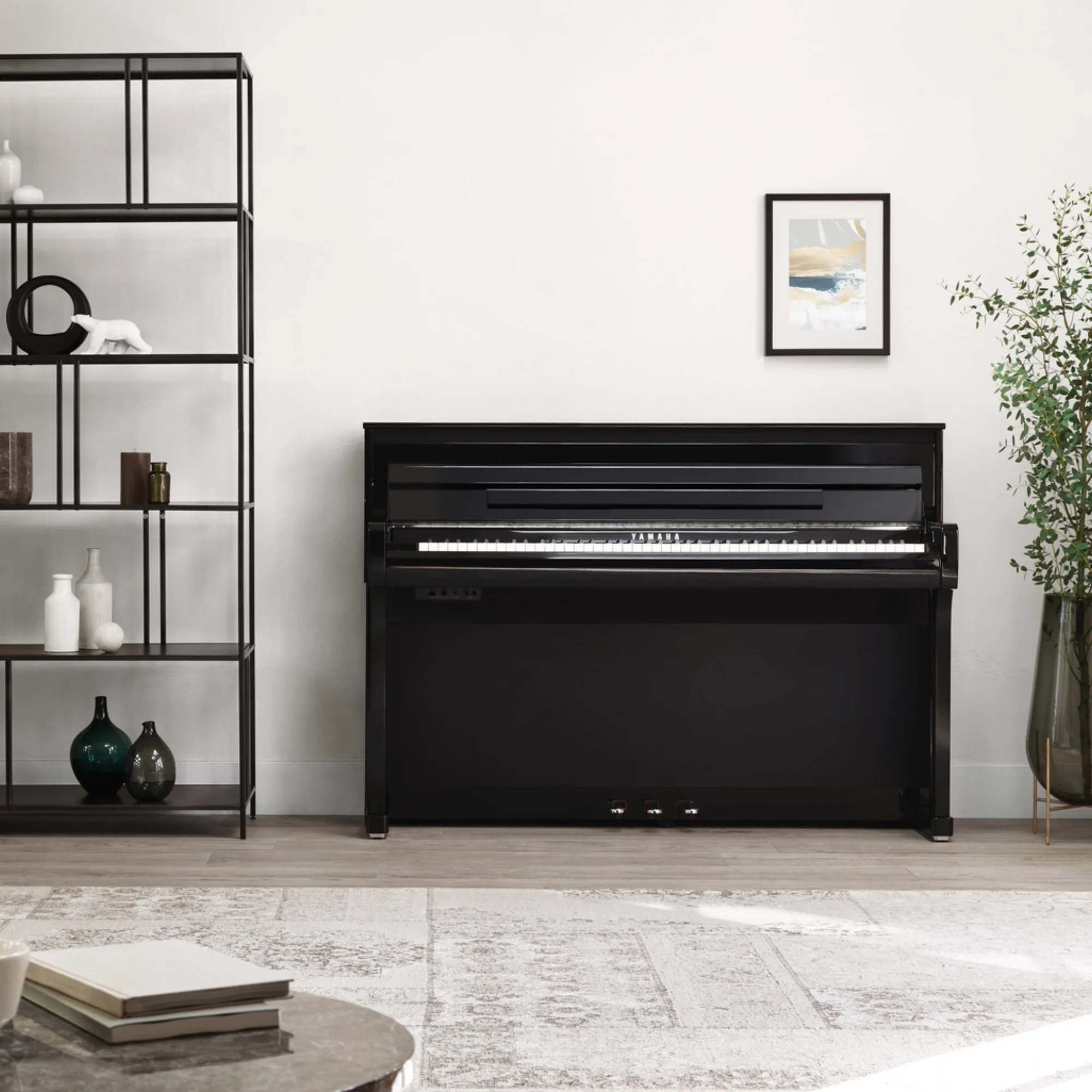 Yamaha CLP885 Digital Piano; Polished White - Image 4