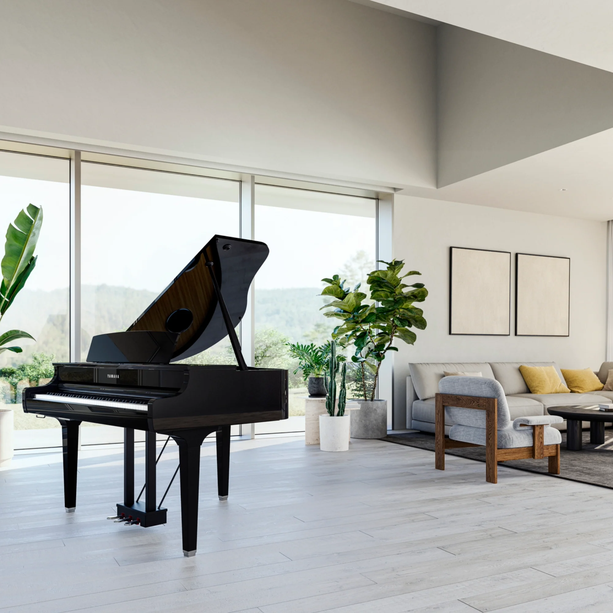Yamaha CLP895GP Digital Grand Piano; Polished White - Image 4