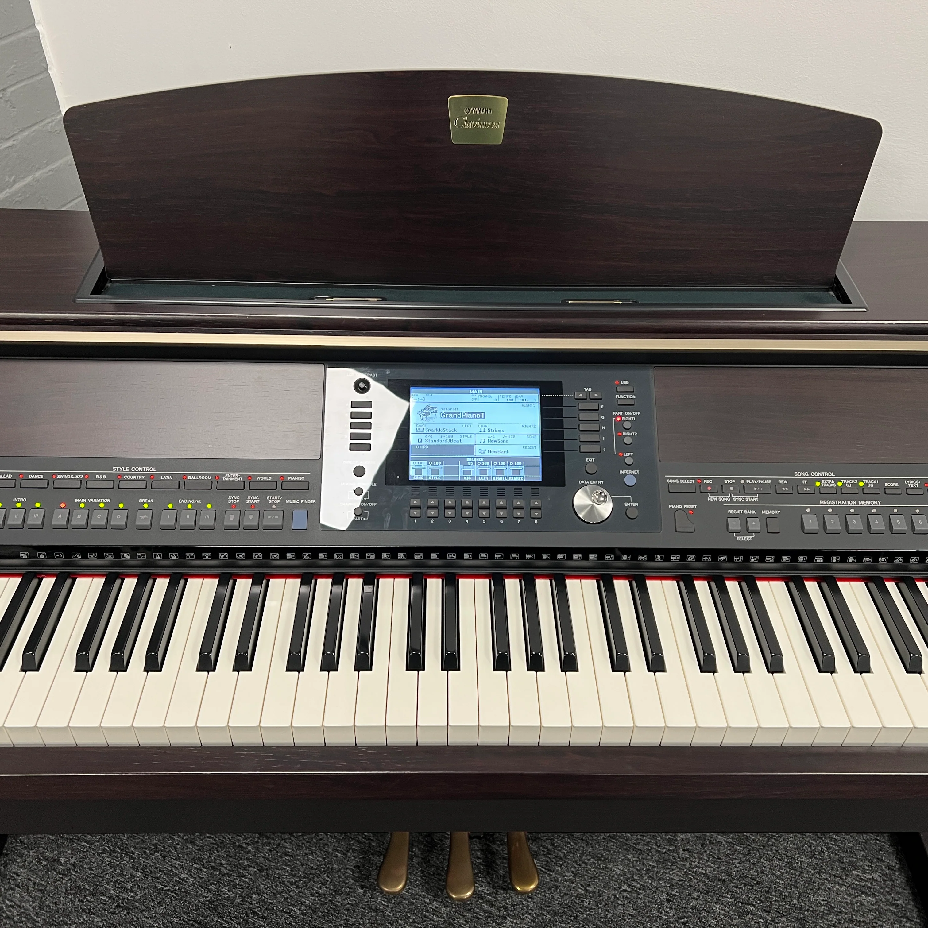 Yamaha CVP503R Rosewood Digital Piano  With Matching Piano Stool; Serial No: BCQI01017 | Second Hand - Image 6