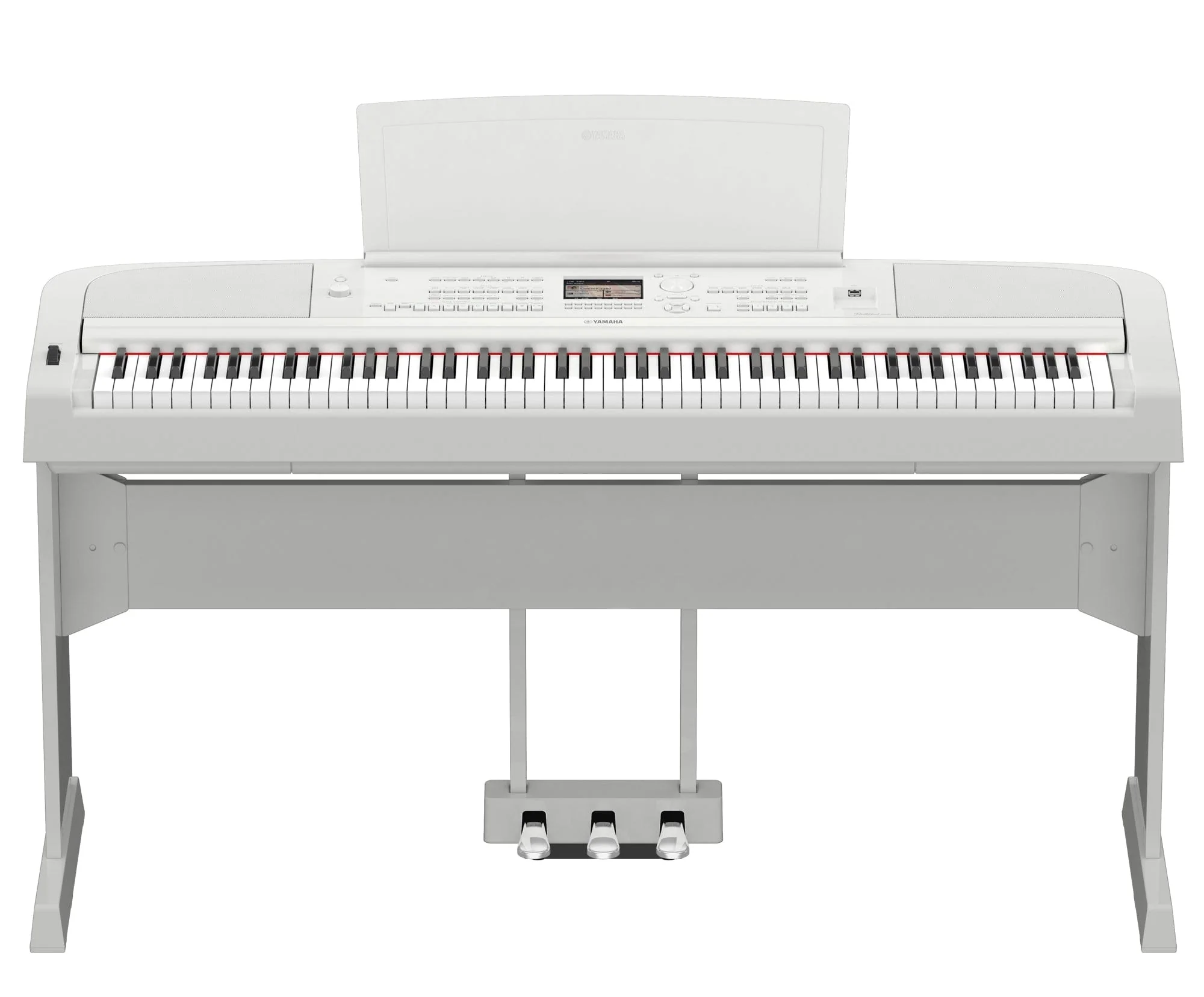 Yamaha DGX670 Digital Piano; White - Image 8