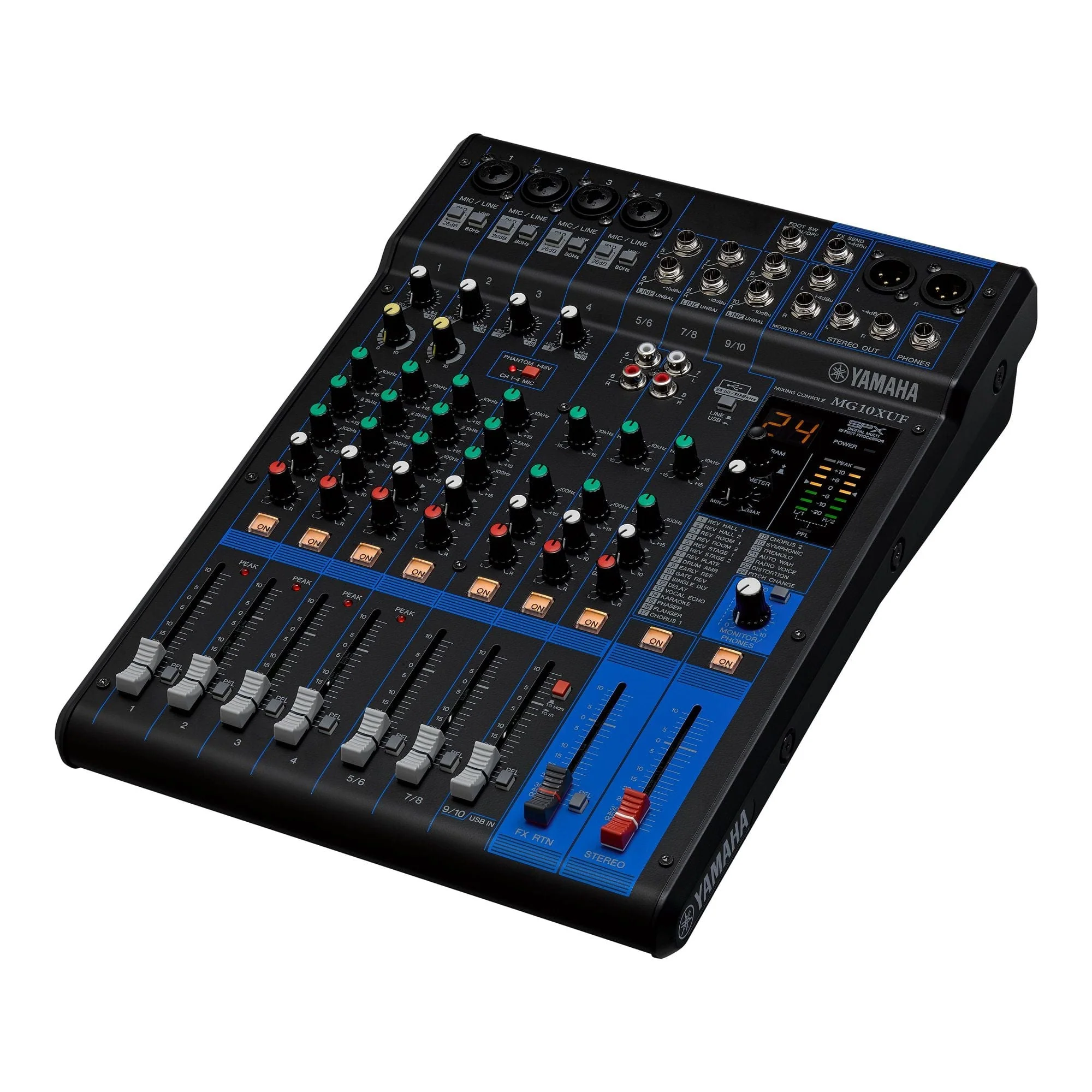 Yamaha MG10XUF 10 Channel Mixing Desk With Faders - Image 5