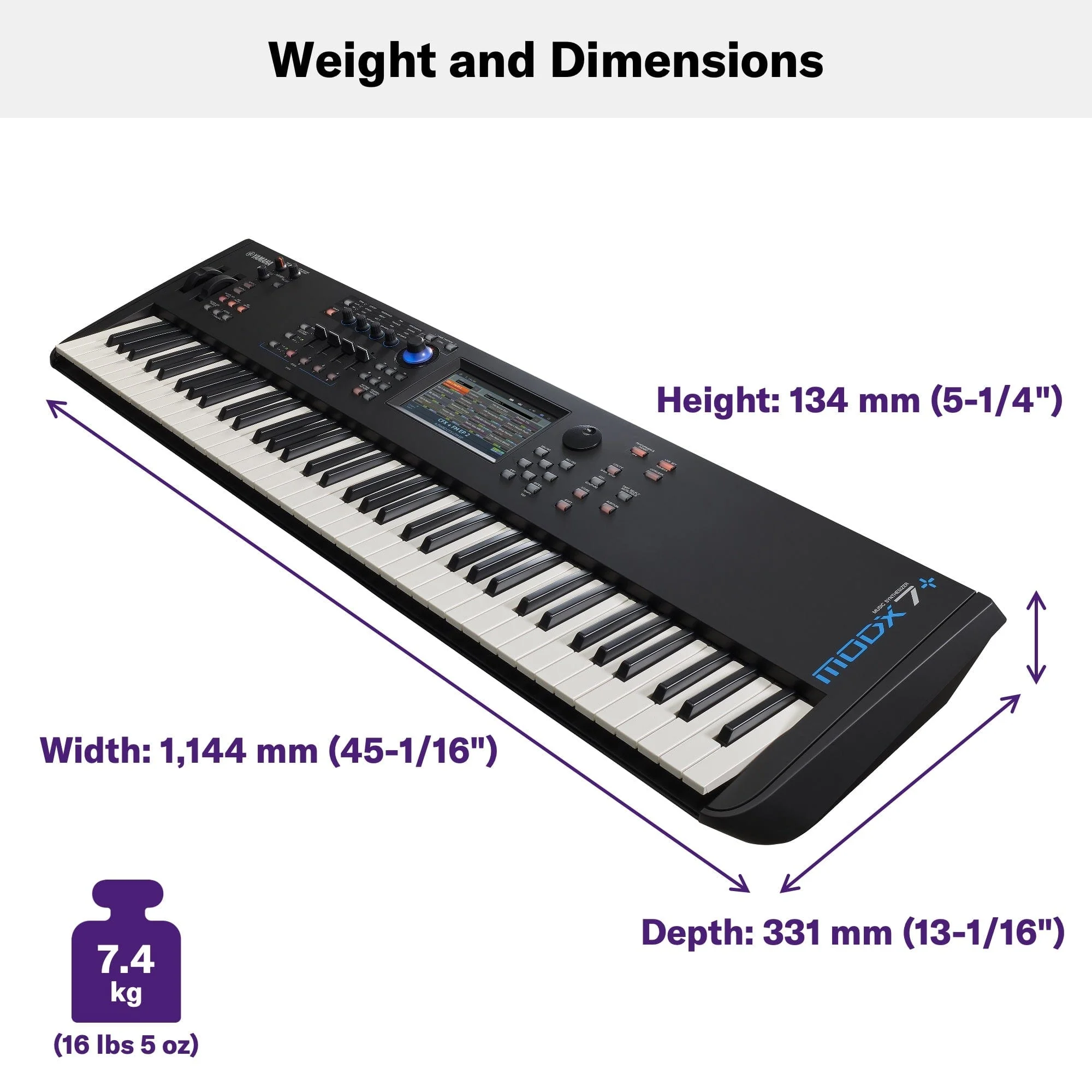 Yamaha MODX7+ Synthesizer Keyboard - Image 7