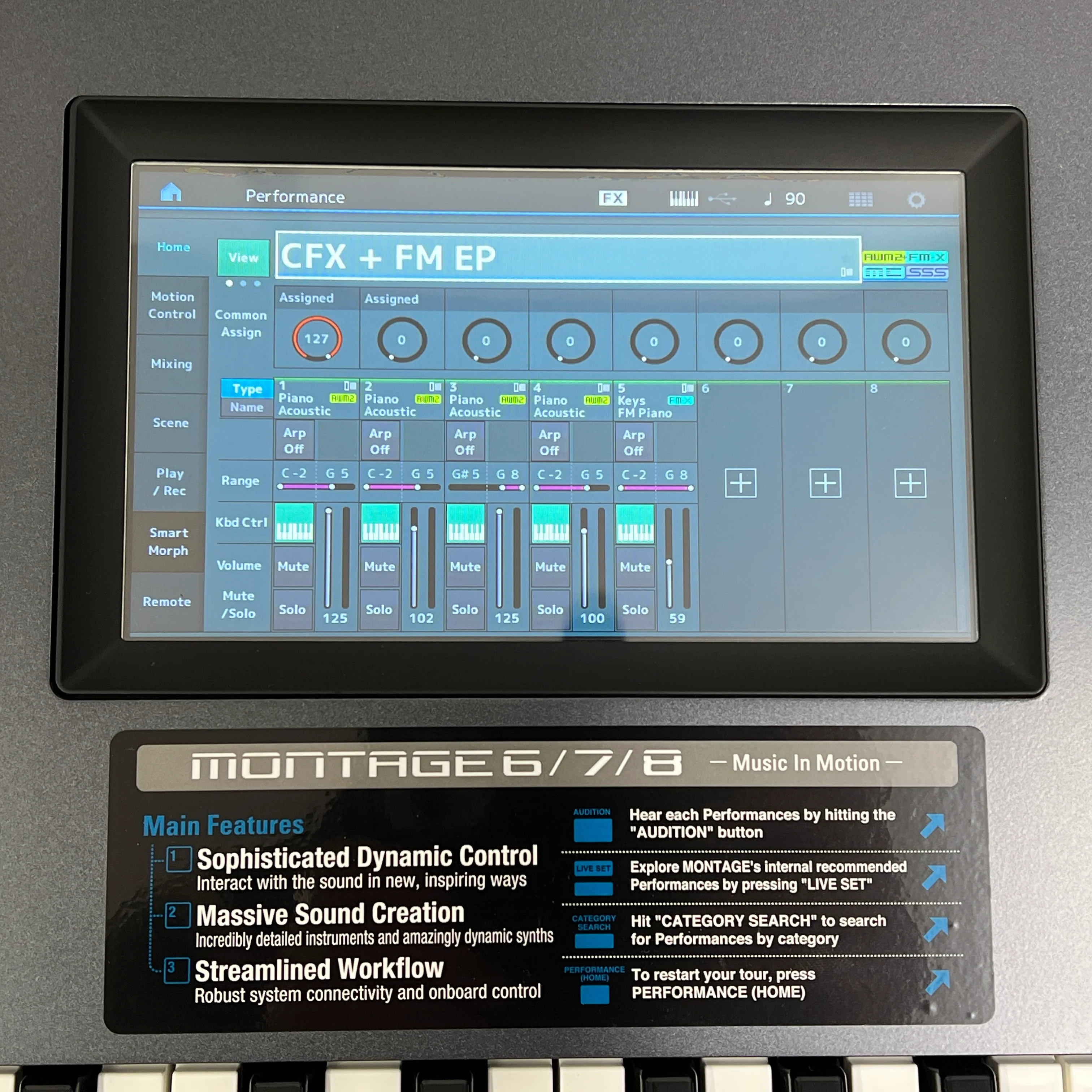 Yamaha Montage 6 Synthesizer Serial No: BAWN01005 | Second Hand - Image 6