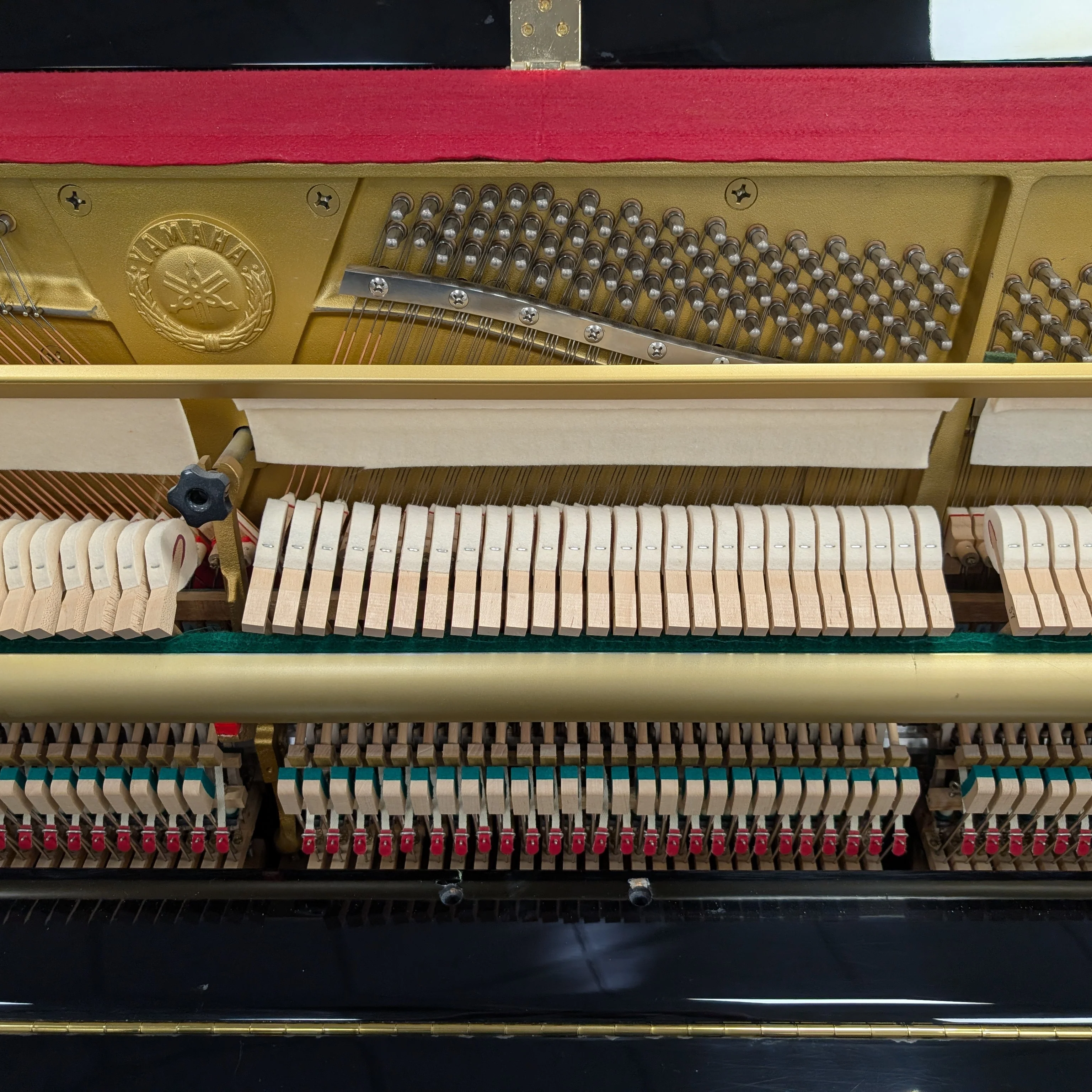 Yamaha P116 Upright Piano In Polished Ebony: Serial No: 4286439 | Second Hand - Image 6