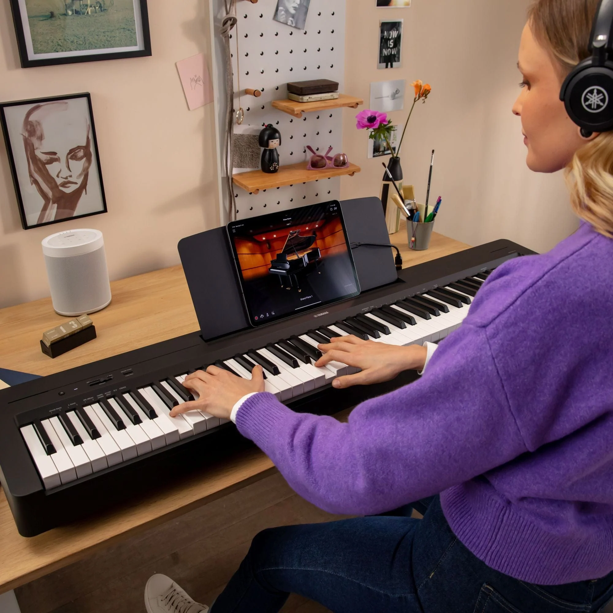 Yamaha P145BT Bluetooth Portable Piano Value Package - Image 4
