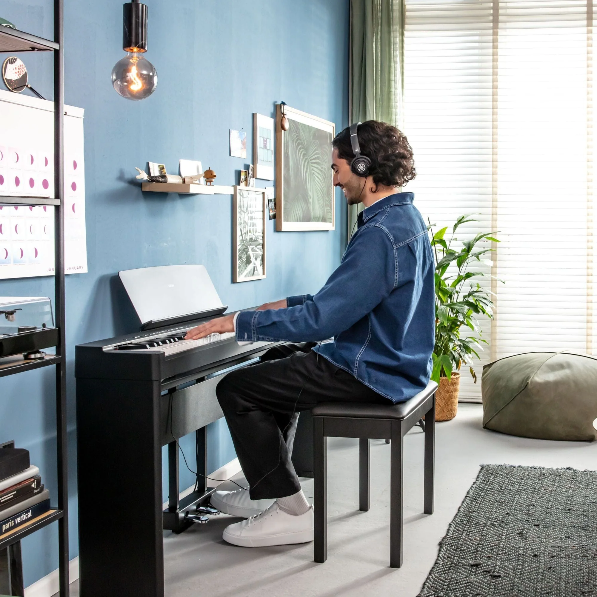 Yamaha P225 Black Piano Home Package - Image 6