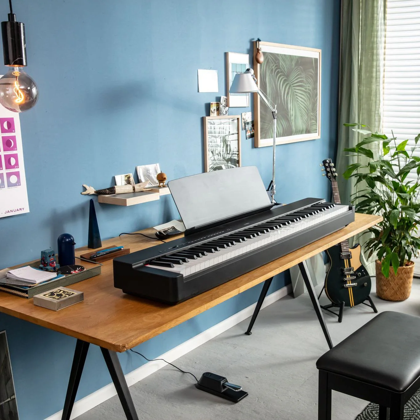 Yamaha P225 Portable Digital Piano; Black - Image 11