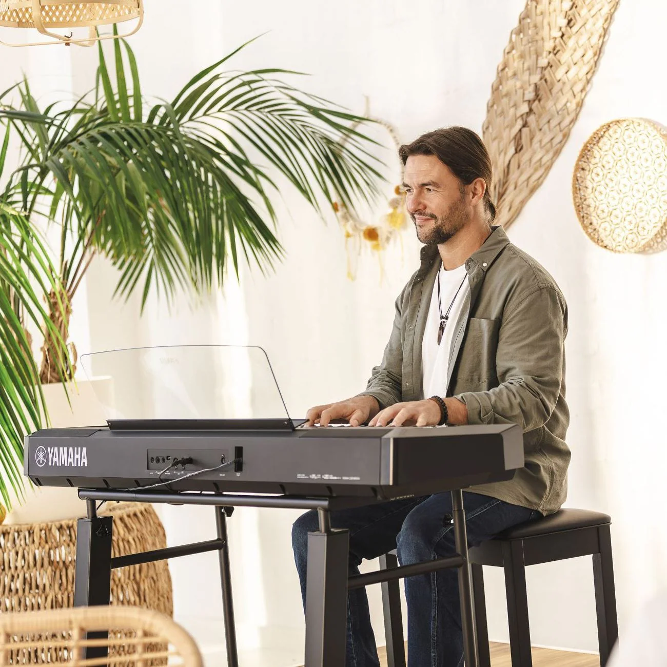 Yamaha P525 Digital Piano Elite Package; Black - Image 4