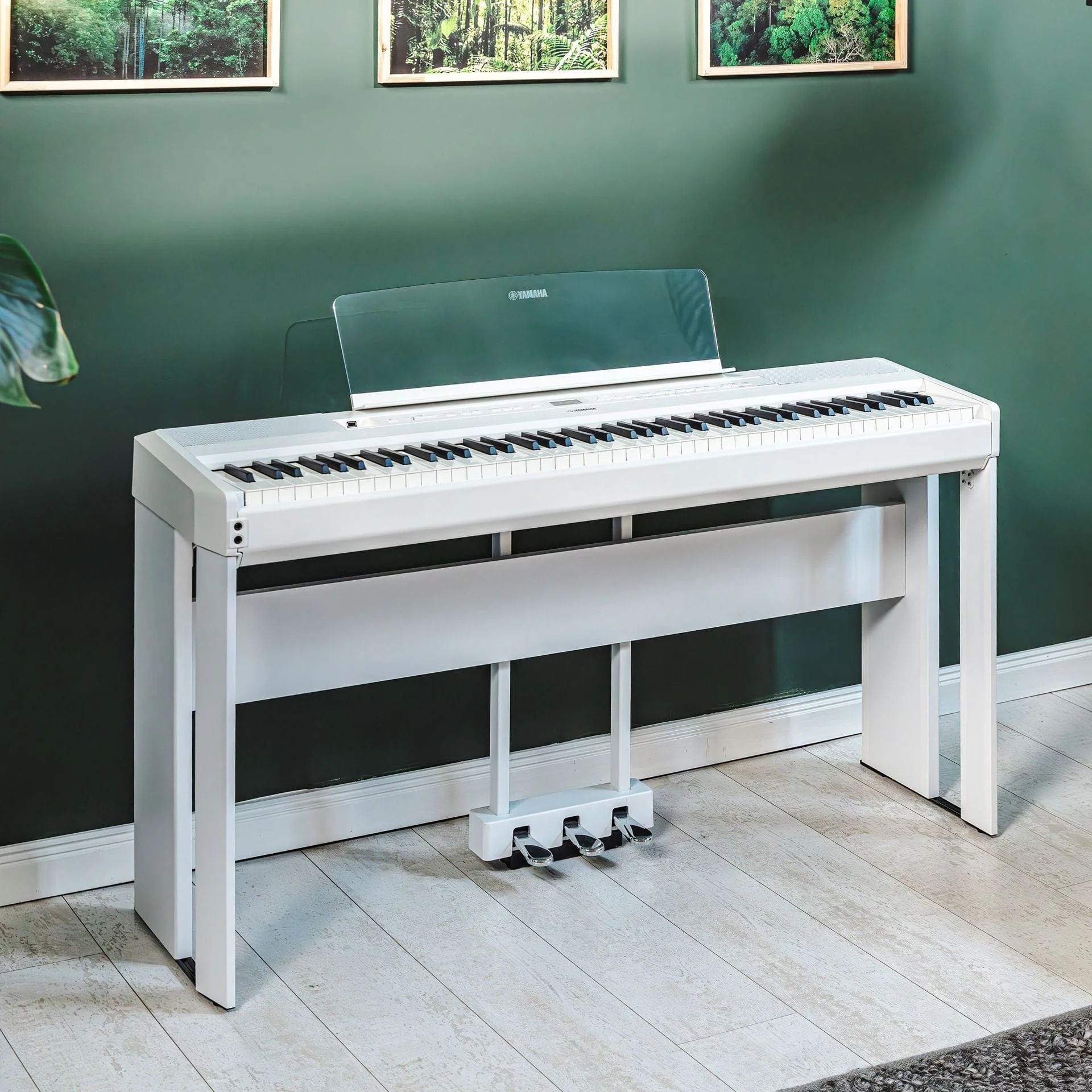 Yamaha P525 Digital Piano Elite Package; White - Image 2