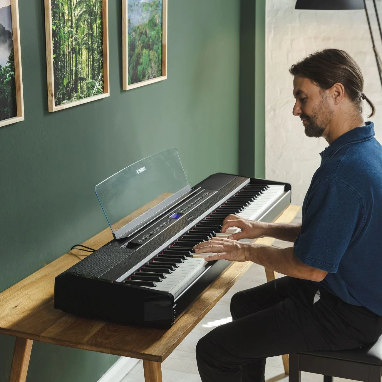 Yamaha P525 Digital Piano Upgraded Package; Black - Image 10