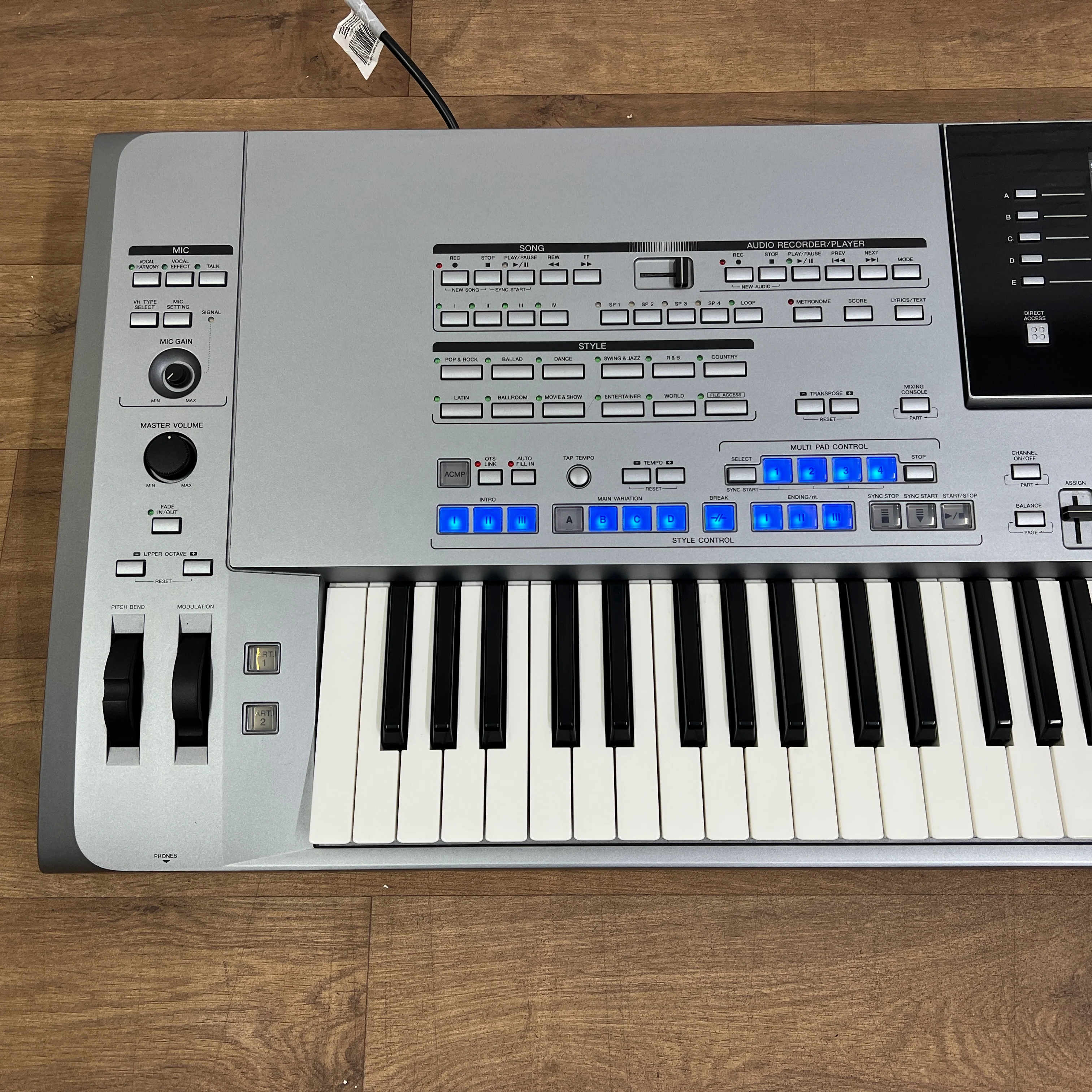 Yamaha Tyros 5 76 Keyboard With Speaker System; Serial No: BAVY01005 | Second Hand - Image 3