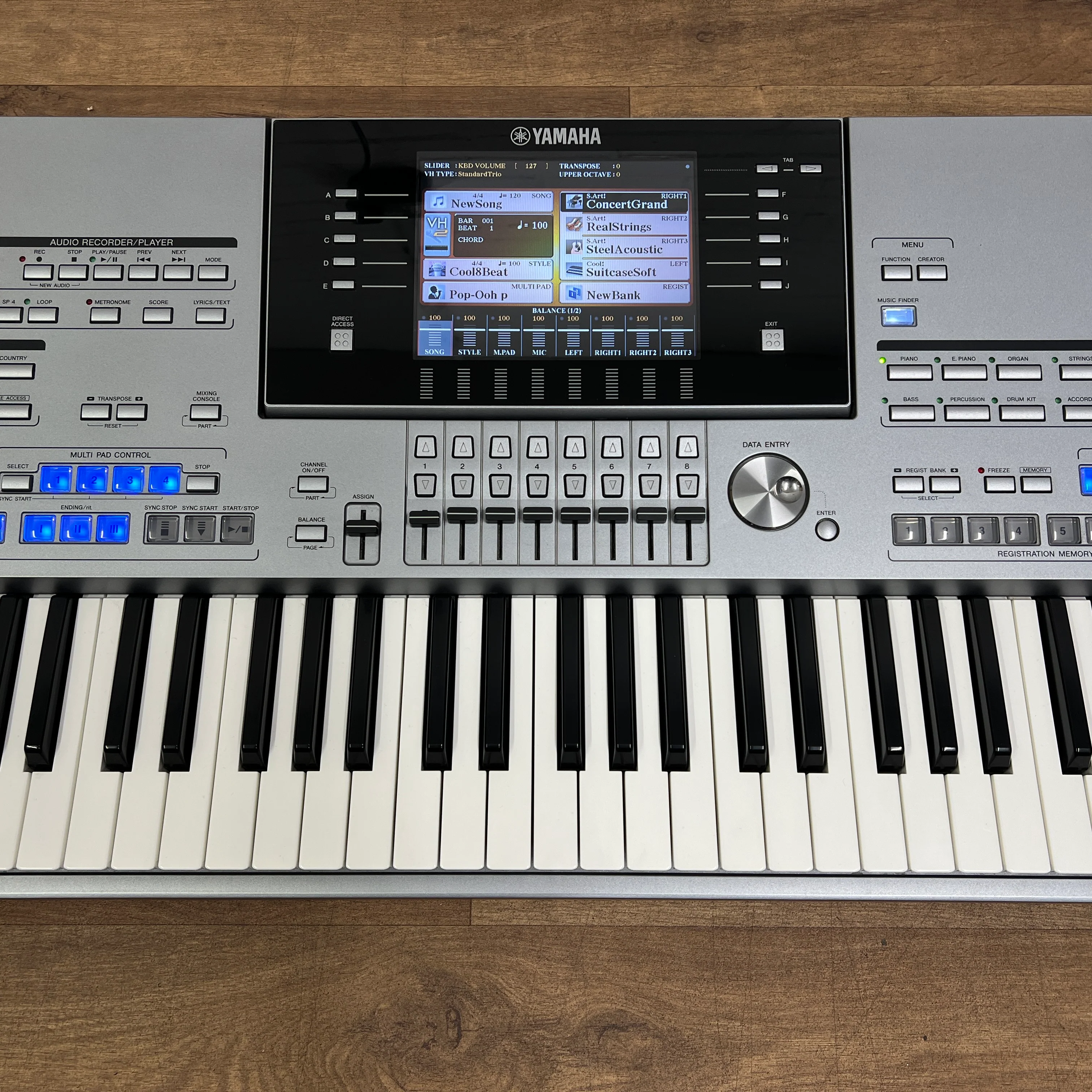 Yamaha Tyros 5 76 Keyboard With Speaker System; Serial No: BAVY01005 | Second Hand - Image 4