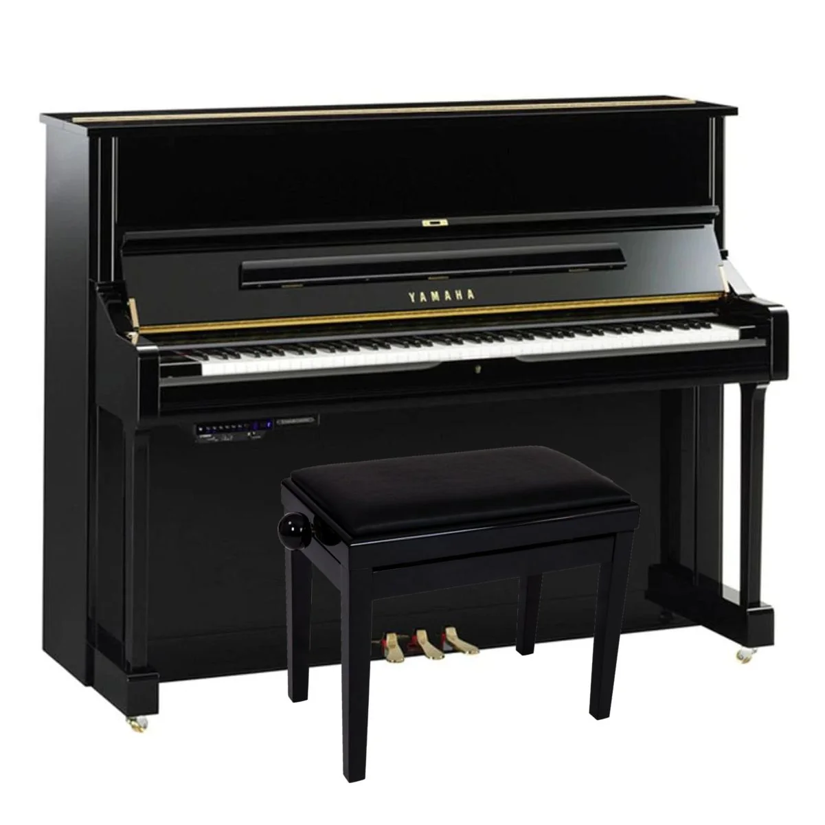 Yamaha U1 TA3 Transacoustic Upright Piano; Polished Ebony - Image 18
