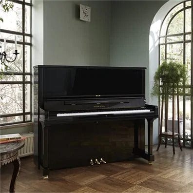 Yamaha U1 TA3 Transacoustic Upright Piano; Polished Ebony - Image 3